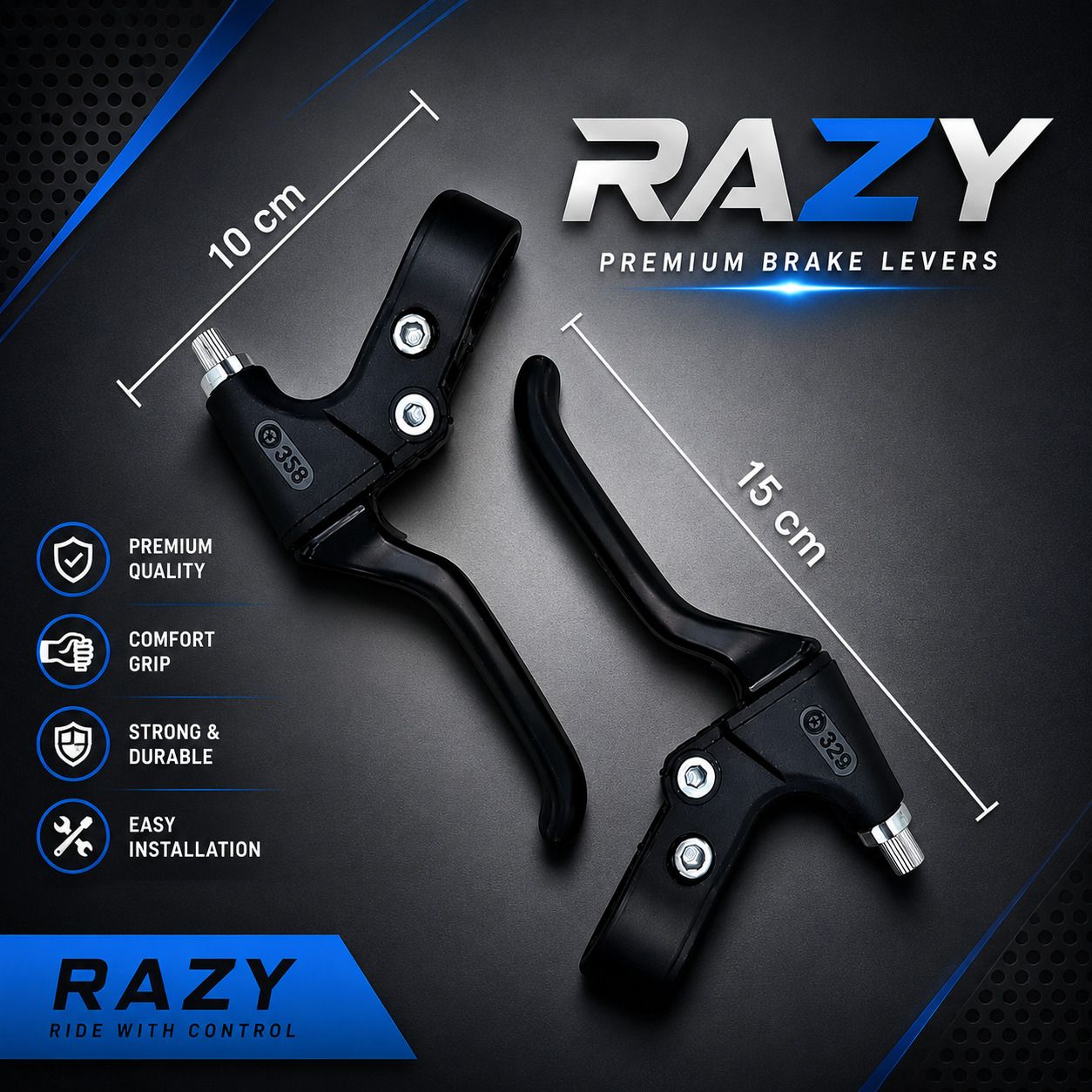 razy Falcon Pro Brake Handle | Advanced Cycle Braking System Bicycle Brake Disk-picture-5