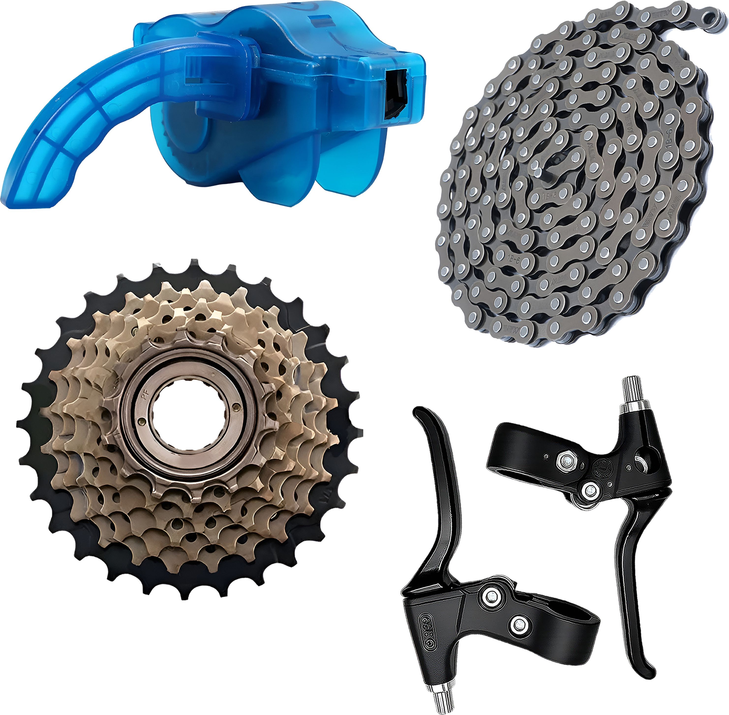razaiq Bicycle Chain Cleaner Set with 116 Link Chain & 7 Speed Cassette Kit Bicycle Brake Disk-picture-27