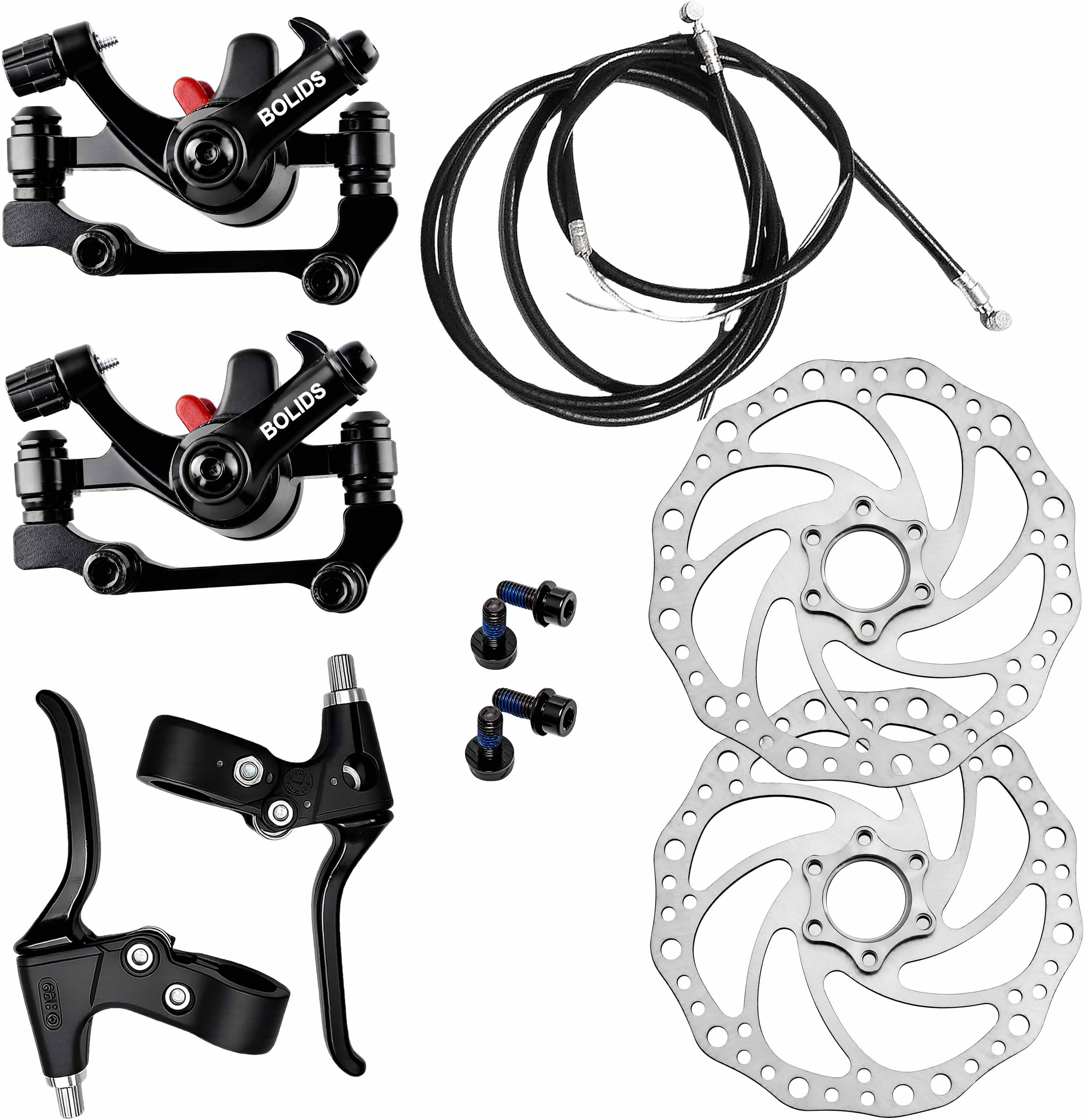 razaiq Cycle Disc Brake Kit with Lever Cable & 160mm Disc Plate Ring Set 2PC Bicycle Brake Disk-picture-45