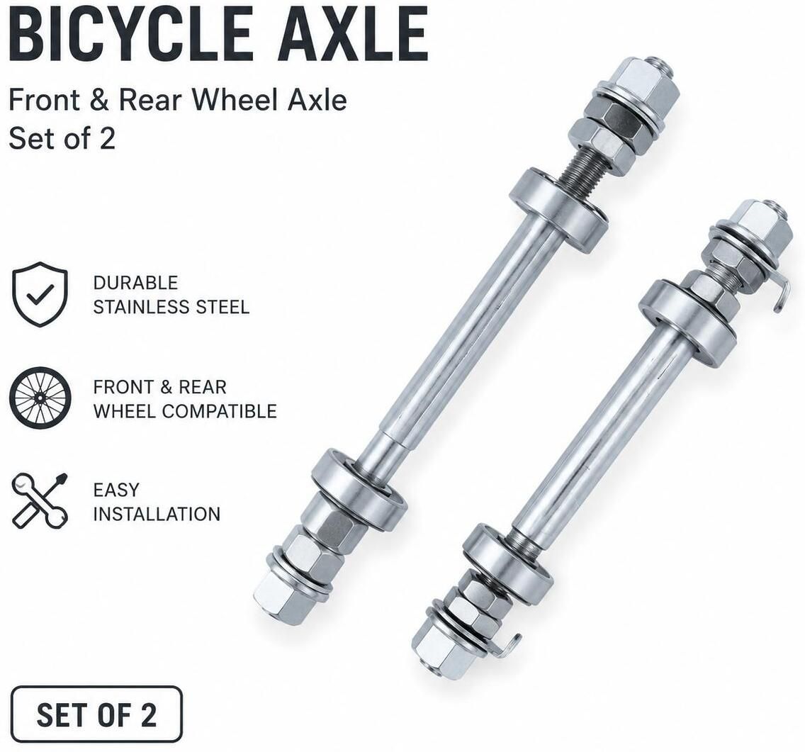 de venta Bicycle Front and Rear wheel hub axle with bearing combo Bicycle Brake Disk-picture-0