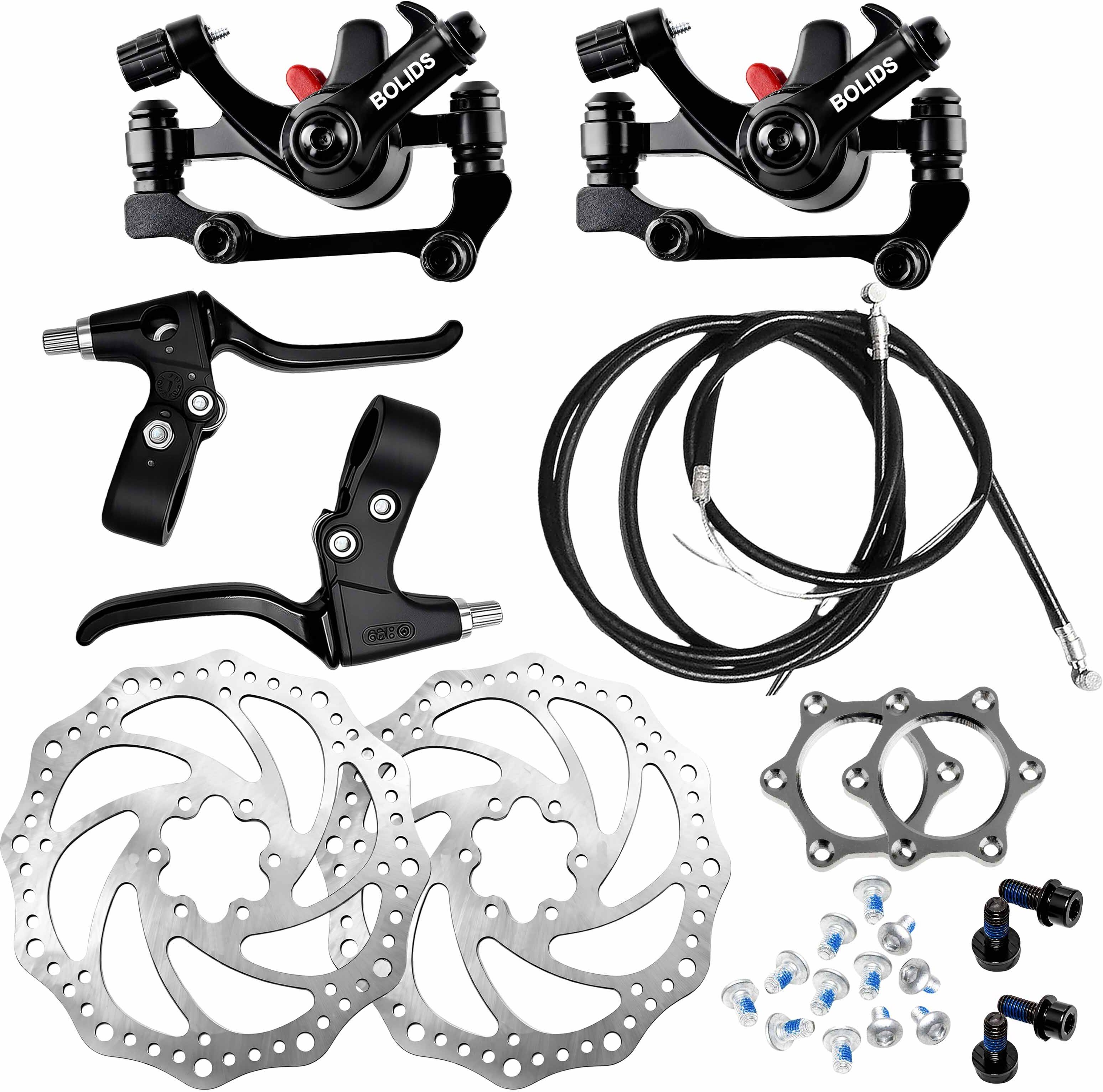 razaiq Mechanical Bicycle Brake Kit with 160mm Disc Rotor & Cable Lever Set Bicycle Brake Disk-picture-17