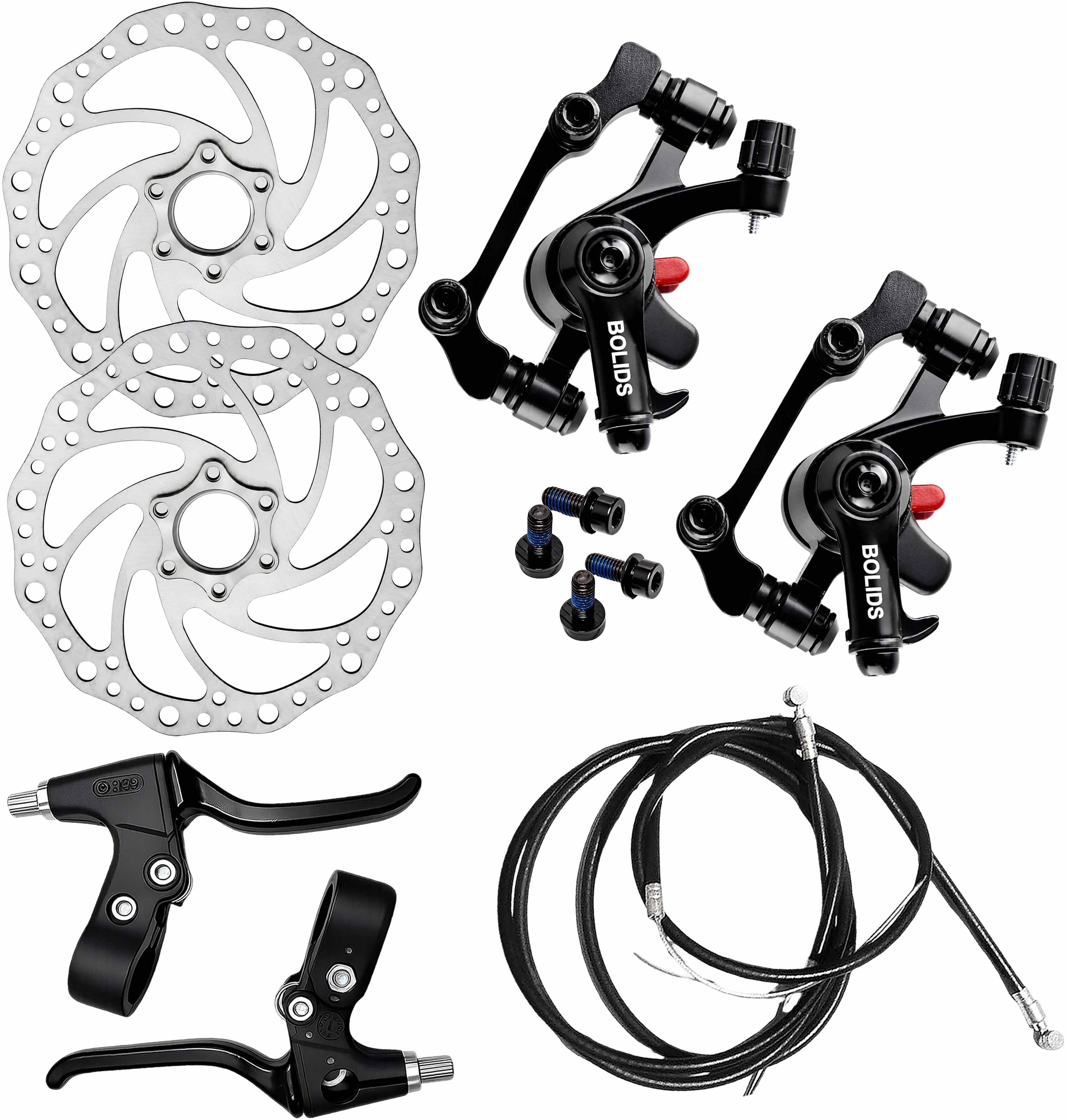razaiq Cycle Front Rear Brake Set, 160mm Rotor Rings & Brake Lever Cable Kit Bicycle Brake Disk-picture-13