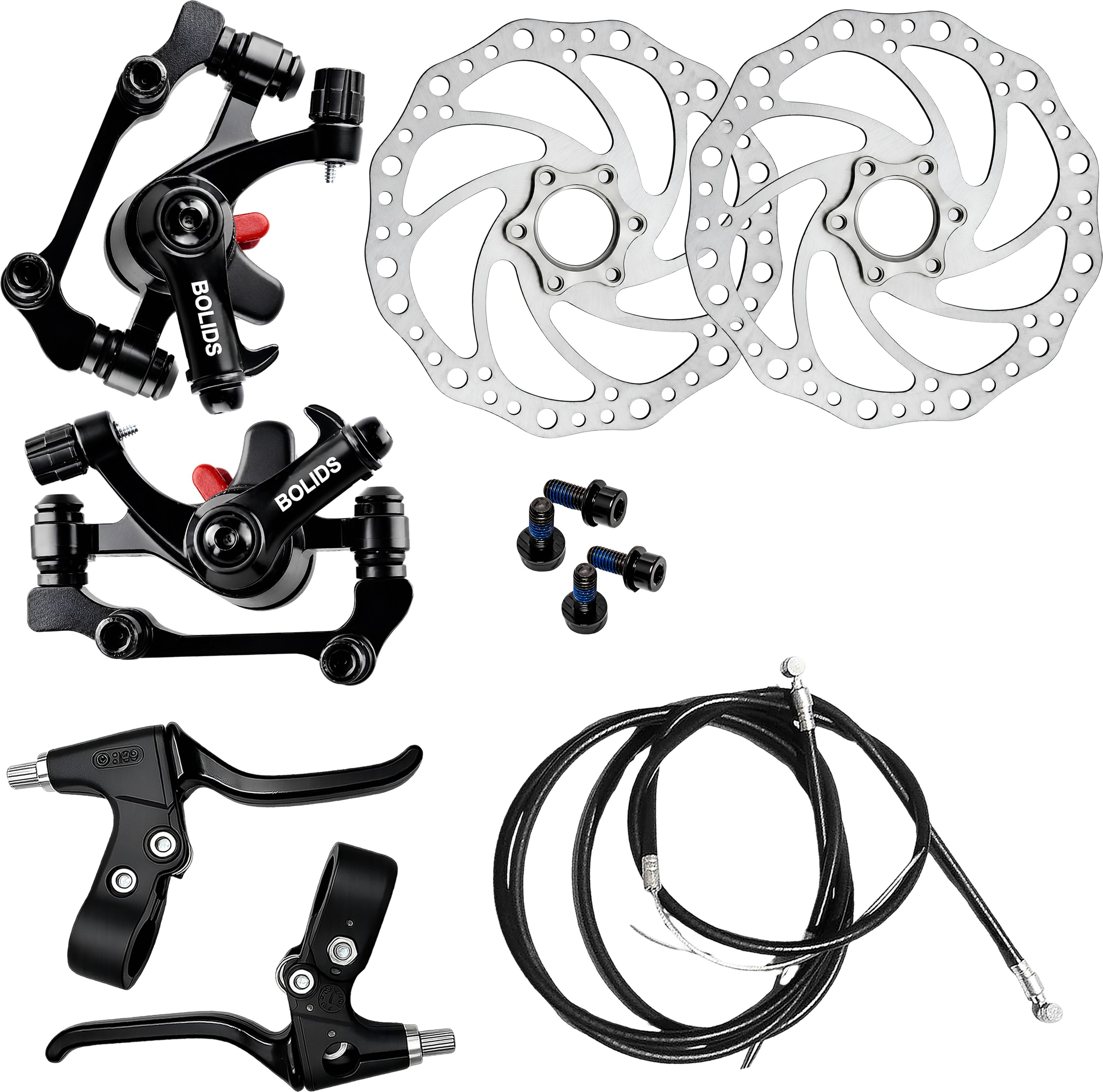 razaiq Bicycle Disc Brake Combo with 160mm Rotor Plates & Mechanical Cable Set Bicycle Brake Disk-picture-12