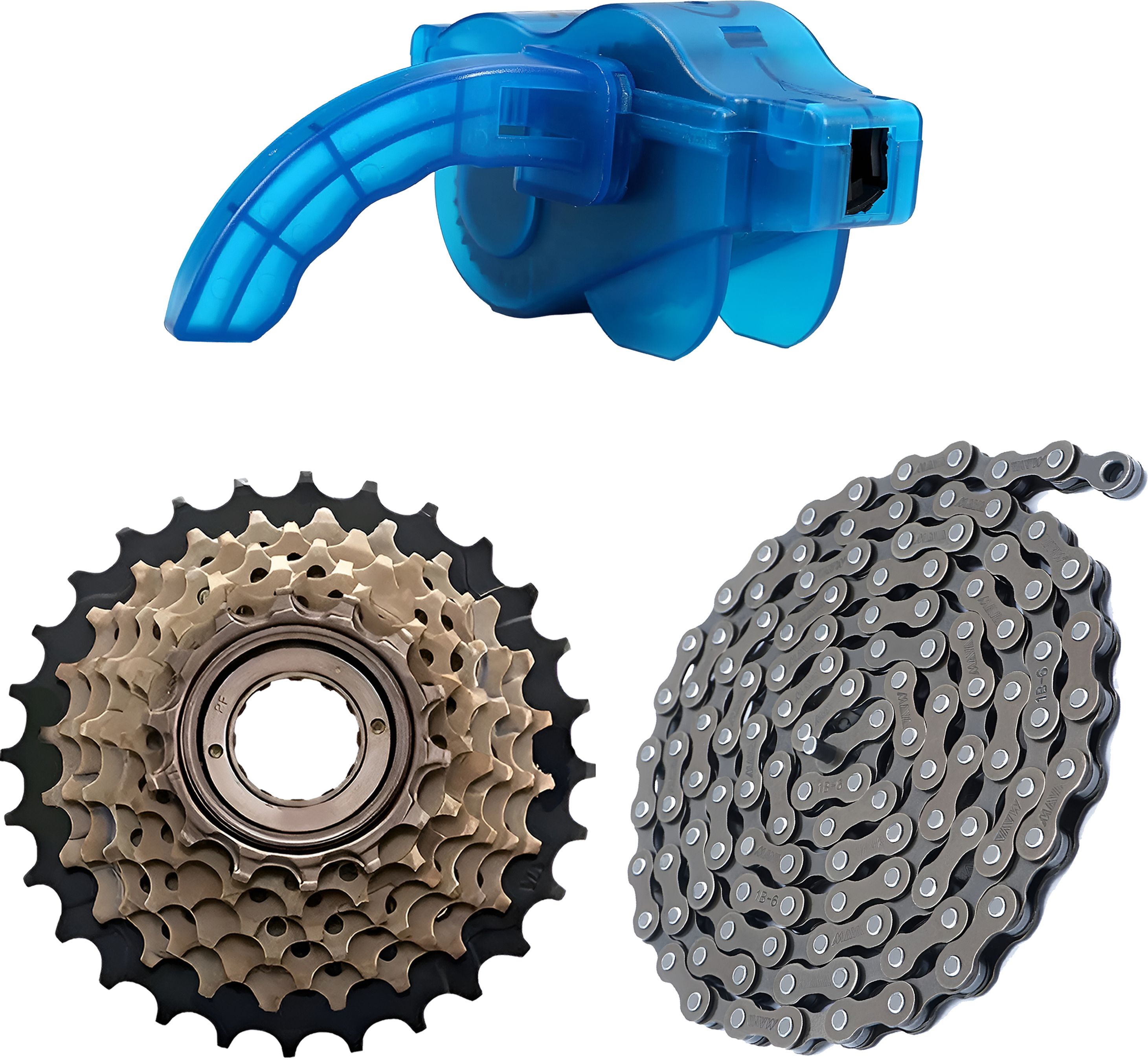 razaiq Cycle Chain Scrubber Kit with 7 Speed Cassette & Bicycle Drive Chain Bicycle Brake Disk-picture-25