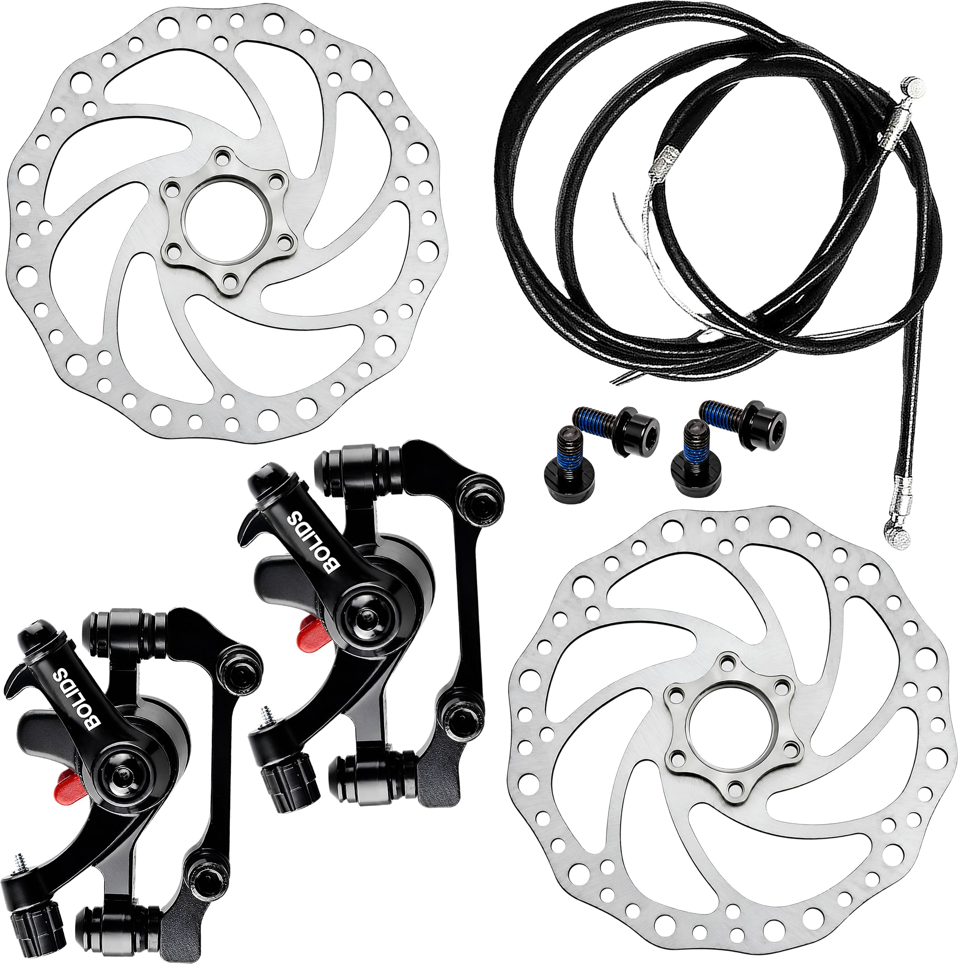 razaiq Complete 2PC Cycle Disc Brake Kit with Rotor Plates & Brake Cable Set Bicycle Brake Disk-picture-17
