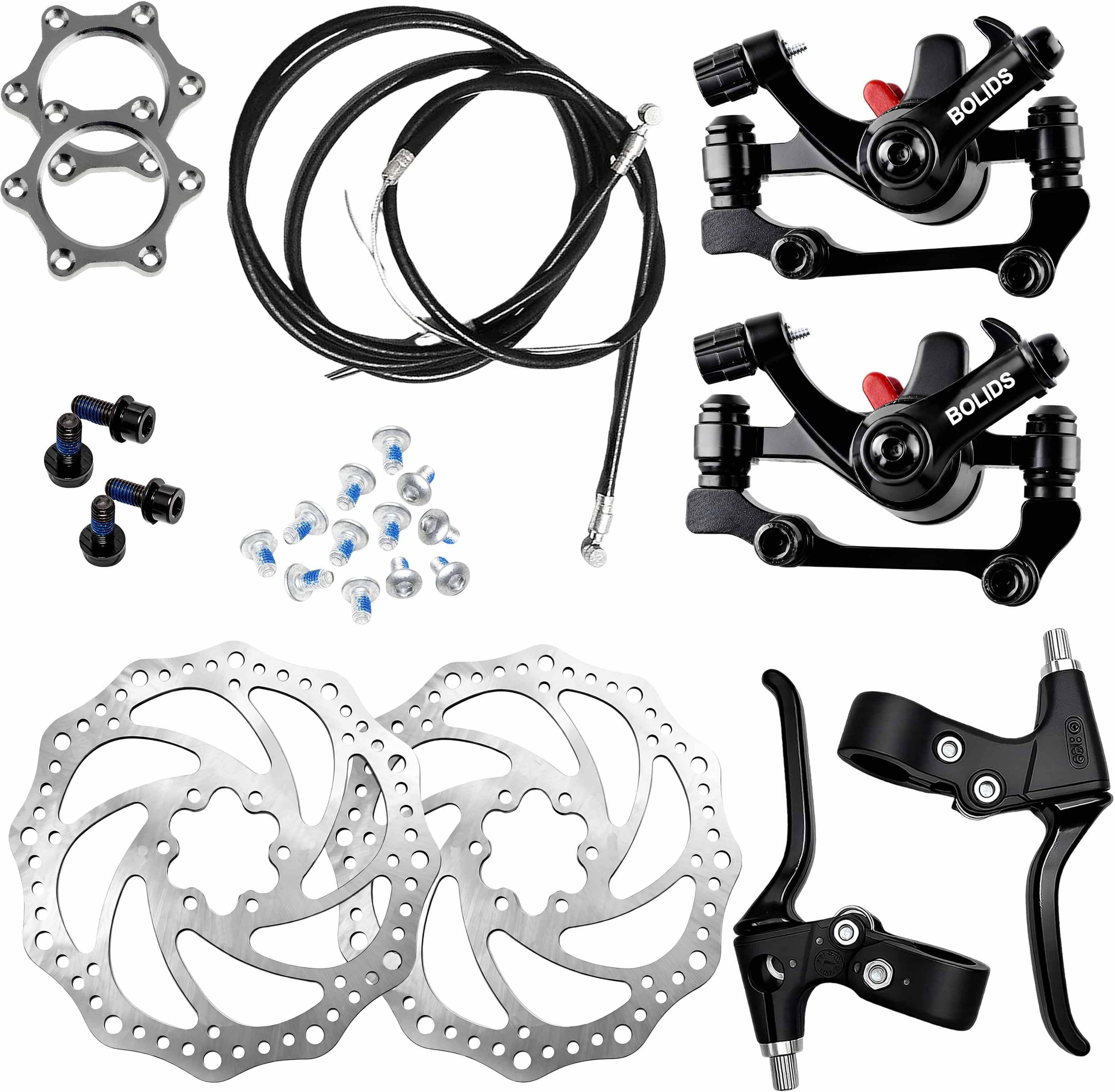 razaiq Bicycle Disc Brake Set with Lever Cable, 160mm Rotor & Threaded Hubs Kit Bicycle Brake Disk-picture-48