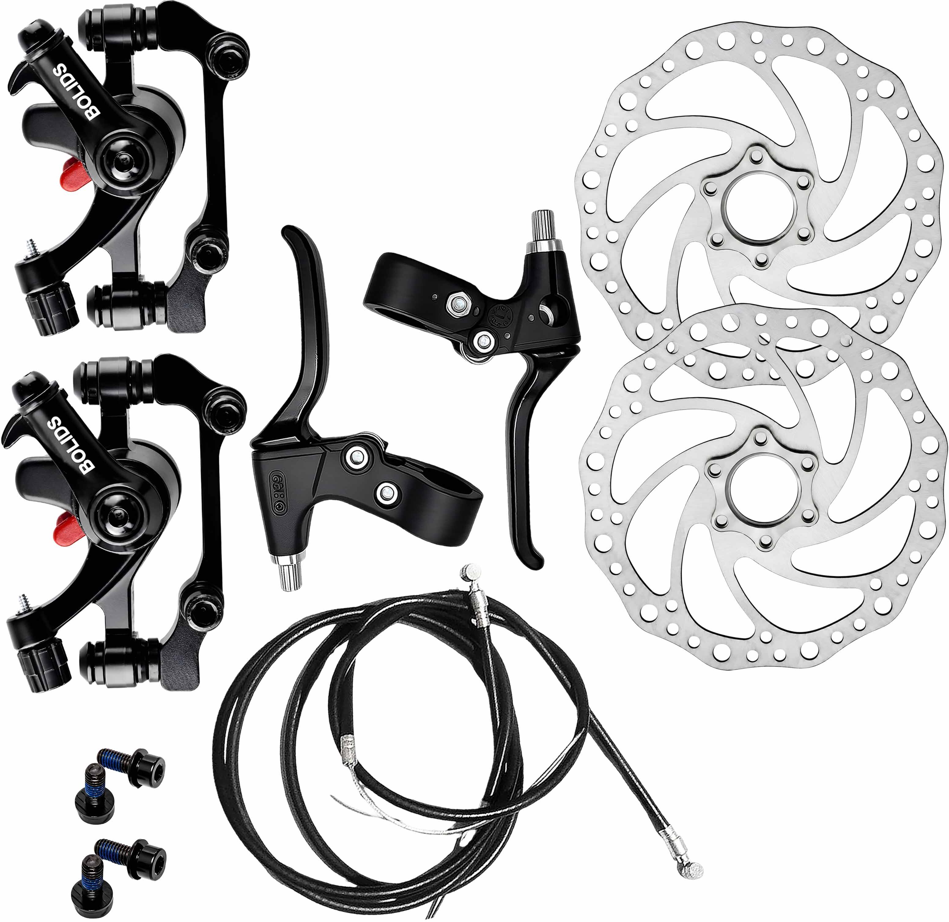 razaiq Bicycle Brake Upgrade Kit with Disc Rotors, Lever Cable & Ring Set 2PC Bicycle Brake Disk-picture-14