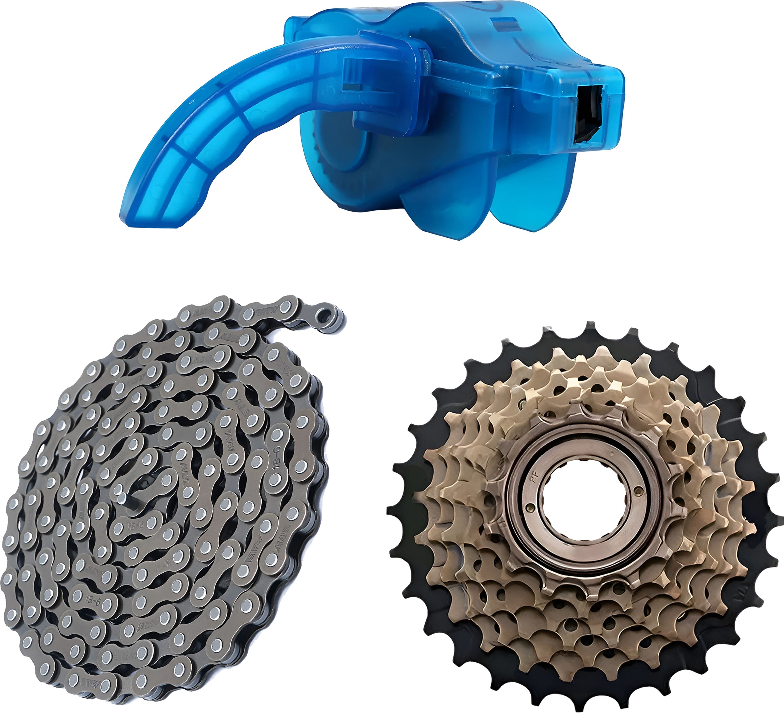 razaiq Bicycle Chain Wash Kit, 14-28T Cassette & 116 Link Chain for Cycles Bicycle Brake Disk-picture-31