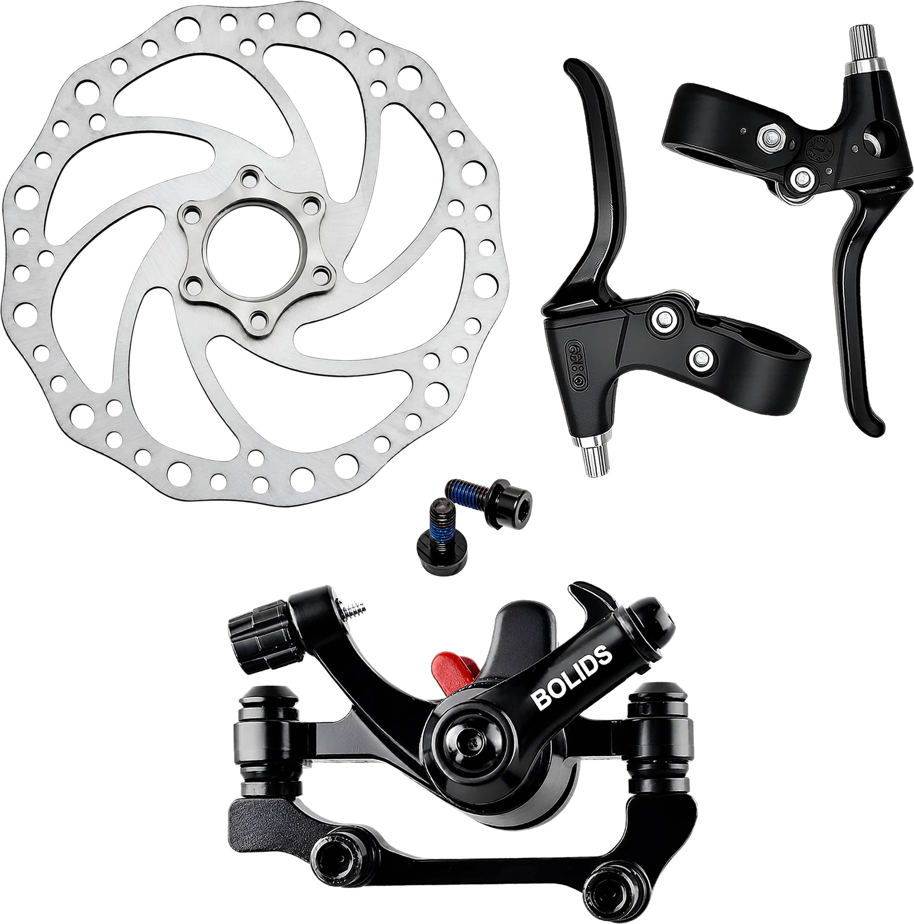 razaiq Mechanical Disc Brake Kit for Cycle with Lever & 160mm Rotor Plate Bicycle Brake Disk-picture-42