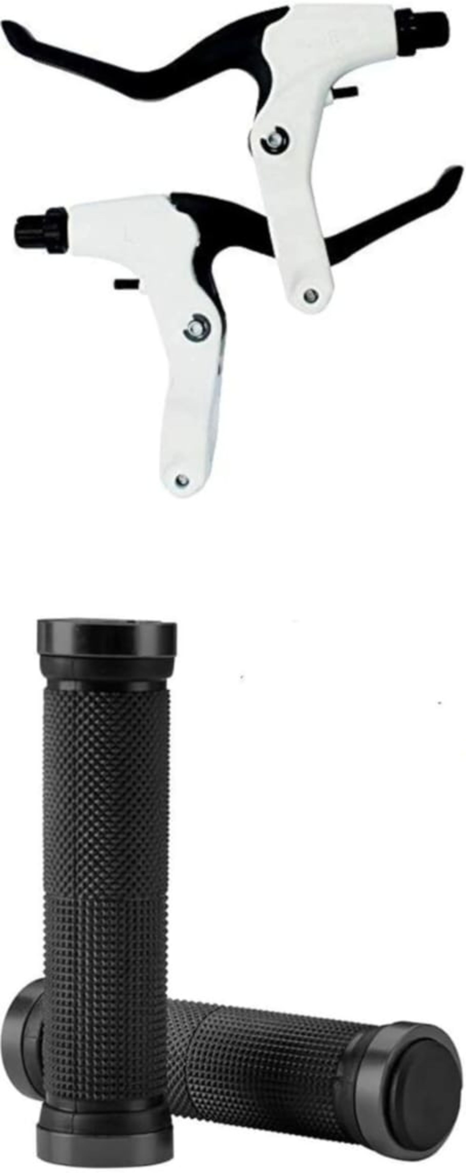 cyclown DESIGNER FULL ALLOY BRAKE LEVER SET WITH ALL BLACK RING TYPE HANDLE GRIP SET Bicycle Brake Disk-picture-22