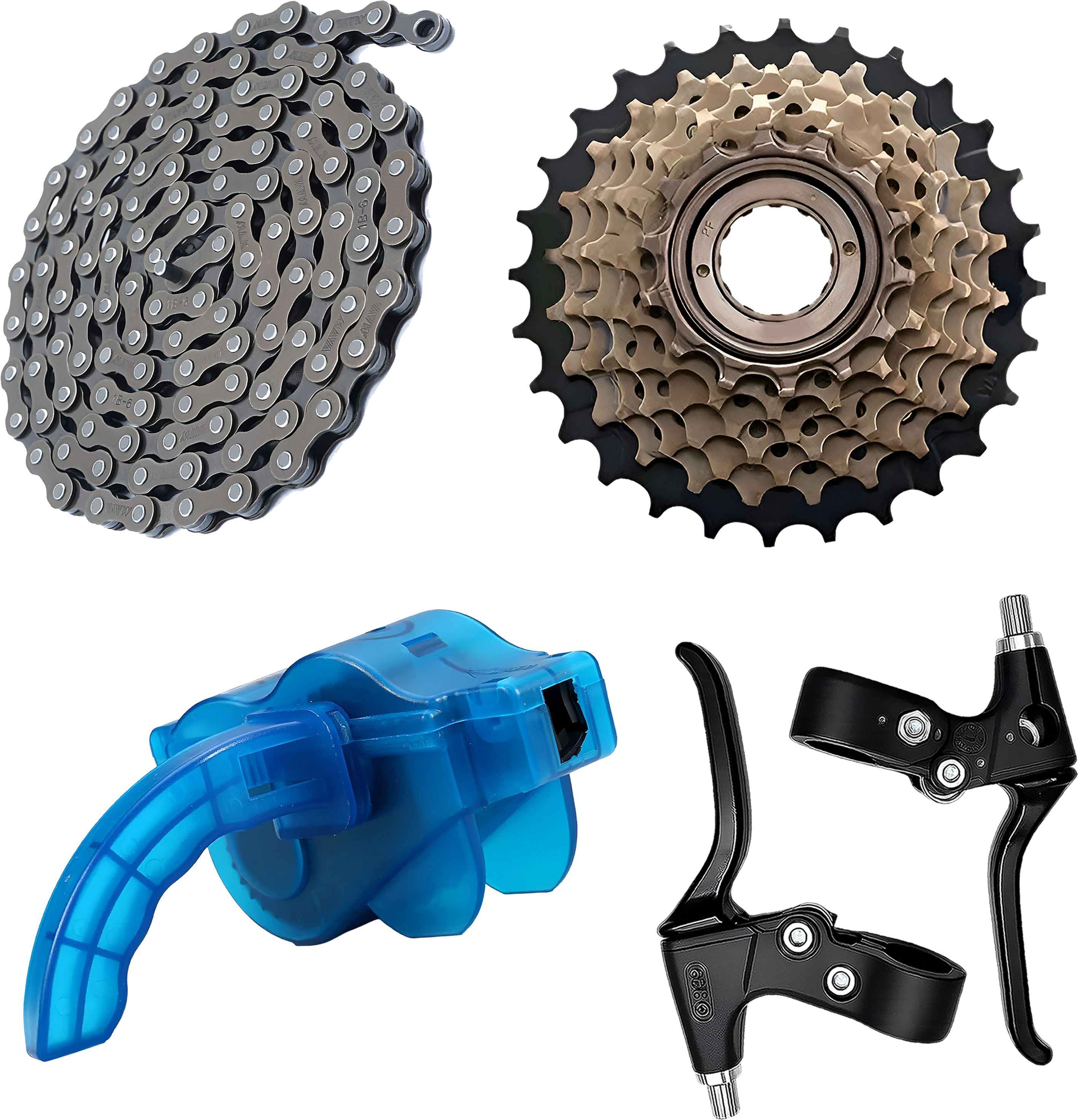 razaiq Bicycle Chain Cleaner, 7 Speed Gear, Chain & Brake Cable Wire Kit Bicycle Brake Disk-picture-23