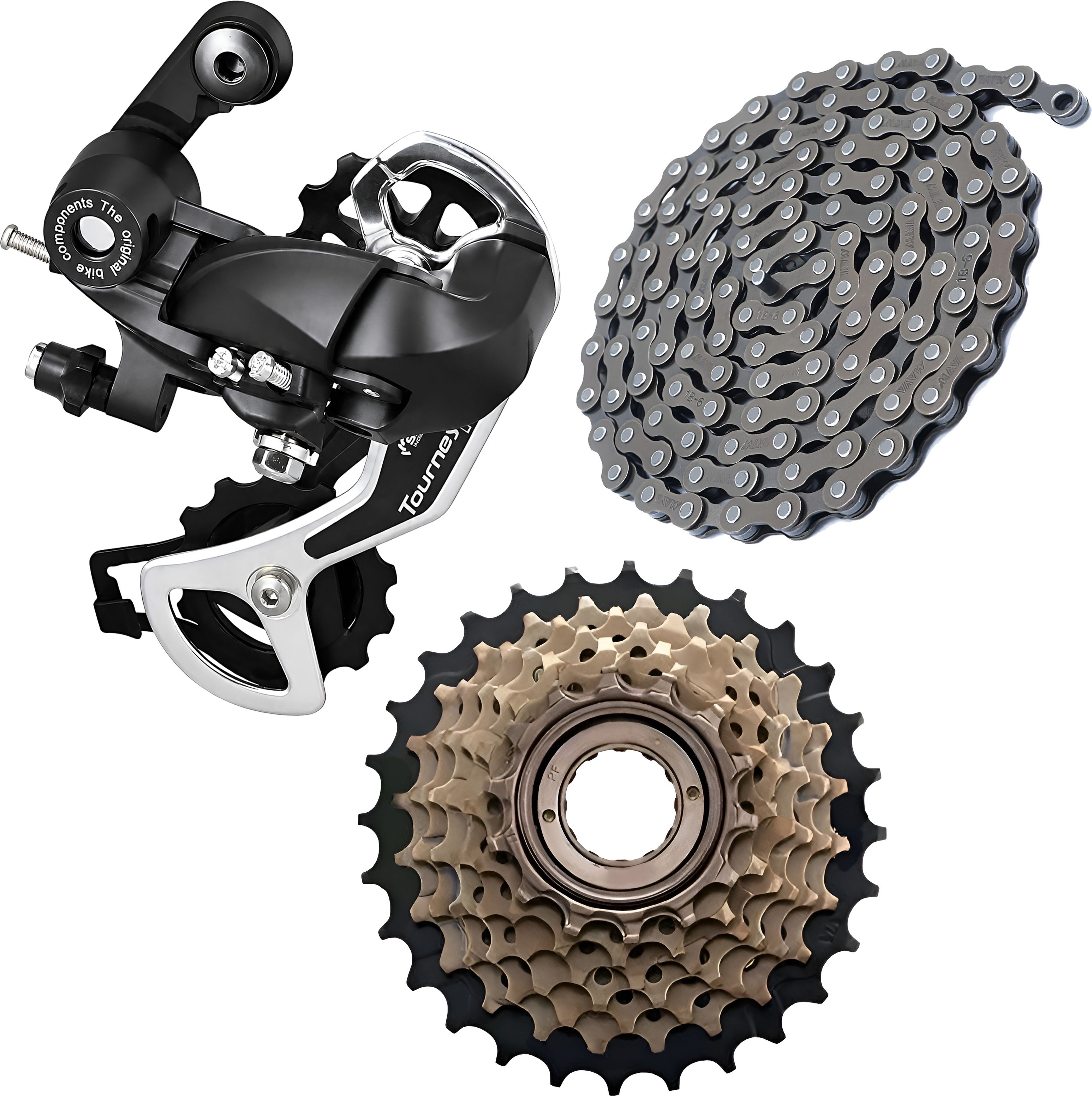 razaiq Rear Derailleur 6/7/8 Speed 116 Link Chain for MTB Road Bicycle 14-28T Kit Bicycle Brake Disk-picture-1