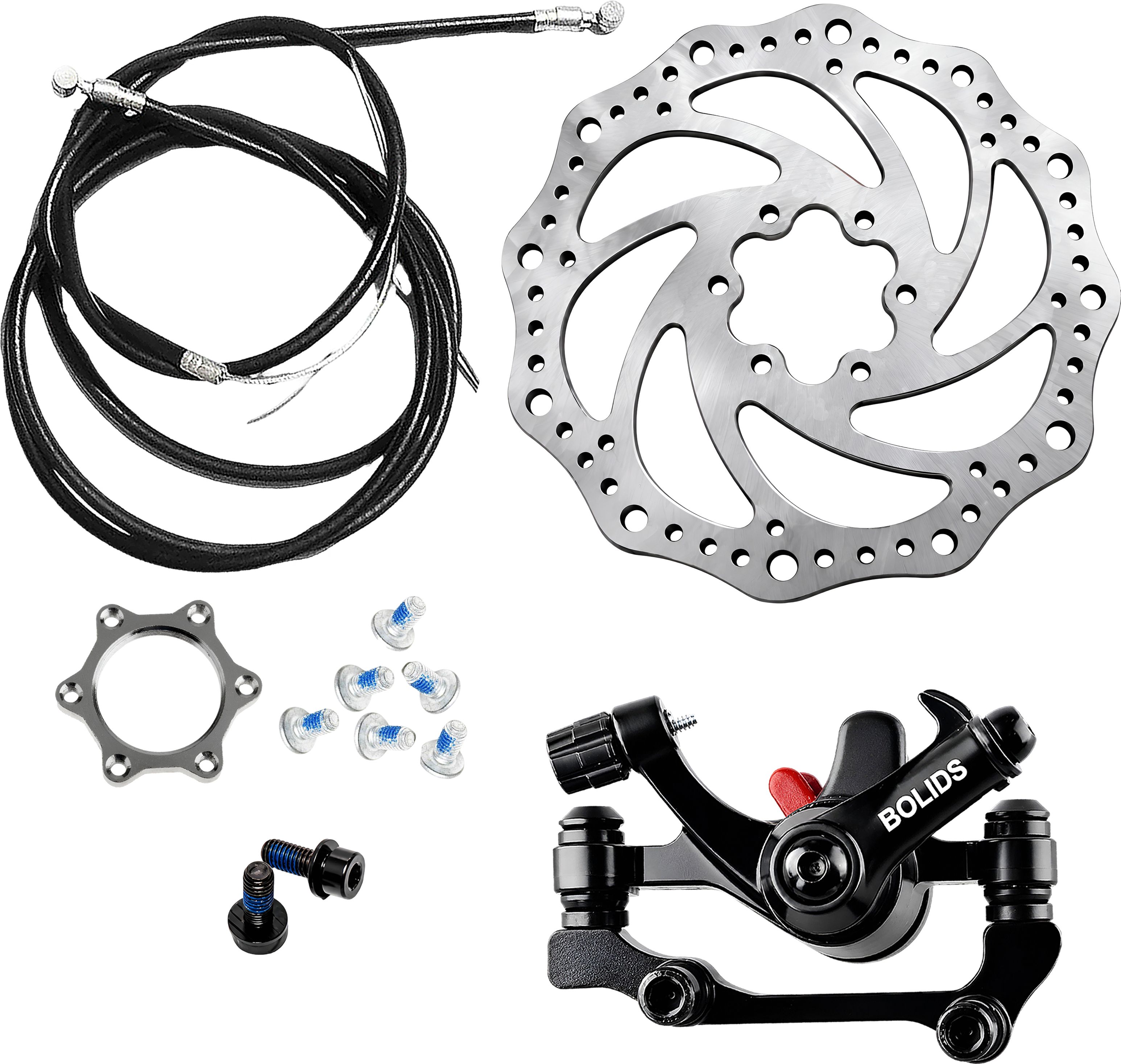 razaiq Cycle Brake Upgrade Kit, 160mm Disc, Cable Wire & Hub Nut for Bicycle Bicycle Brake Disk-picture-44