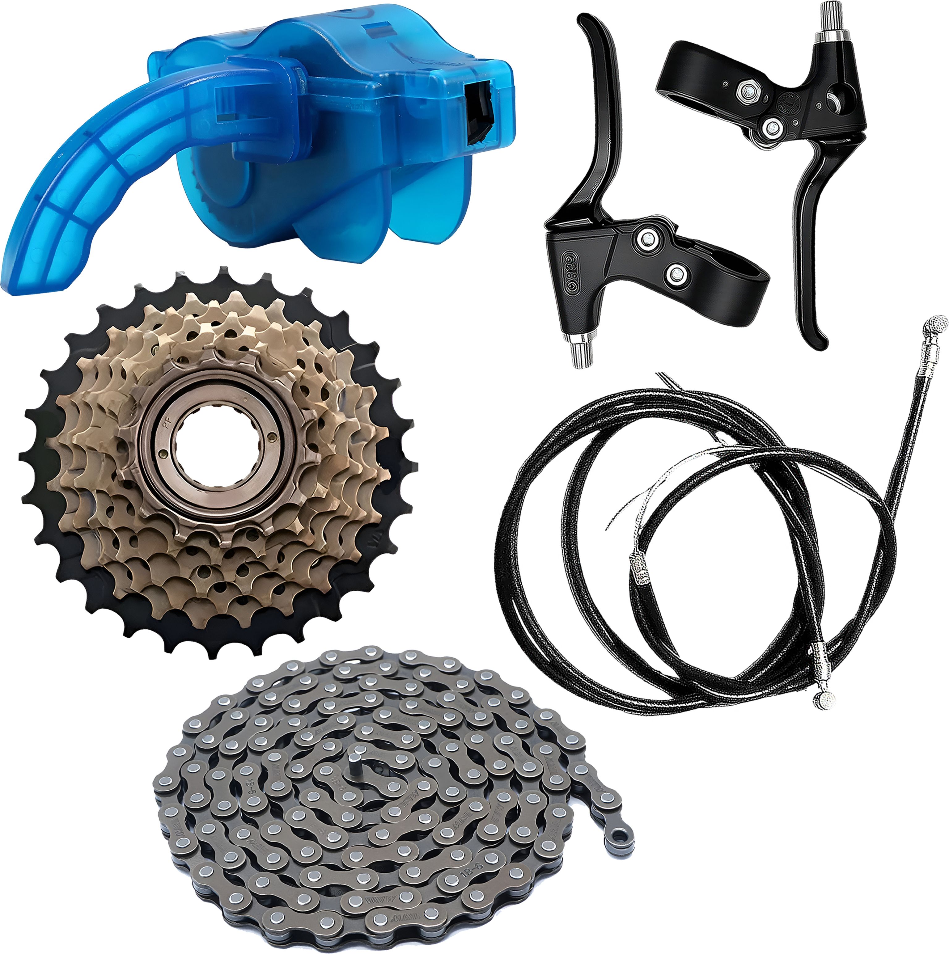 razaiq Bicycle Chain Cleaner, 7 Speed Gear, Chain & Brake Lever Cable Combo Bicycle Brake Disk-picture-24