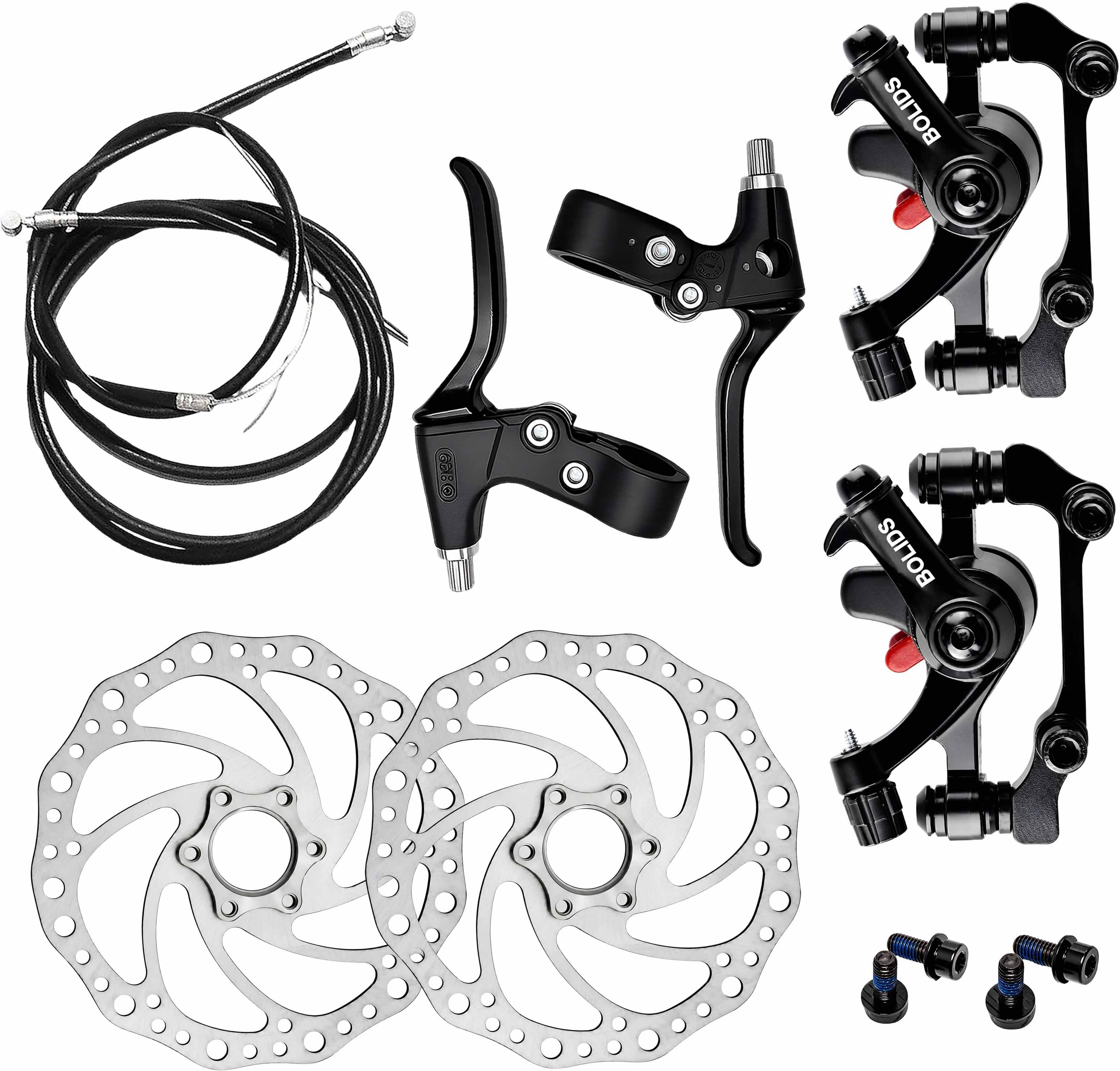 razaiq Universal Bicycle Disc Brake Kit, Rotor Plates, Rings & Lever Cable Set Bicycle Brake Disk-picture-30