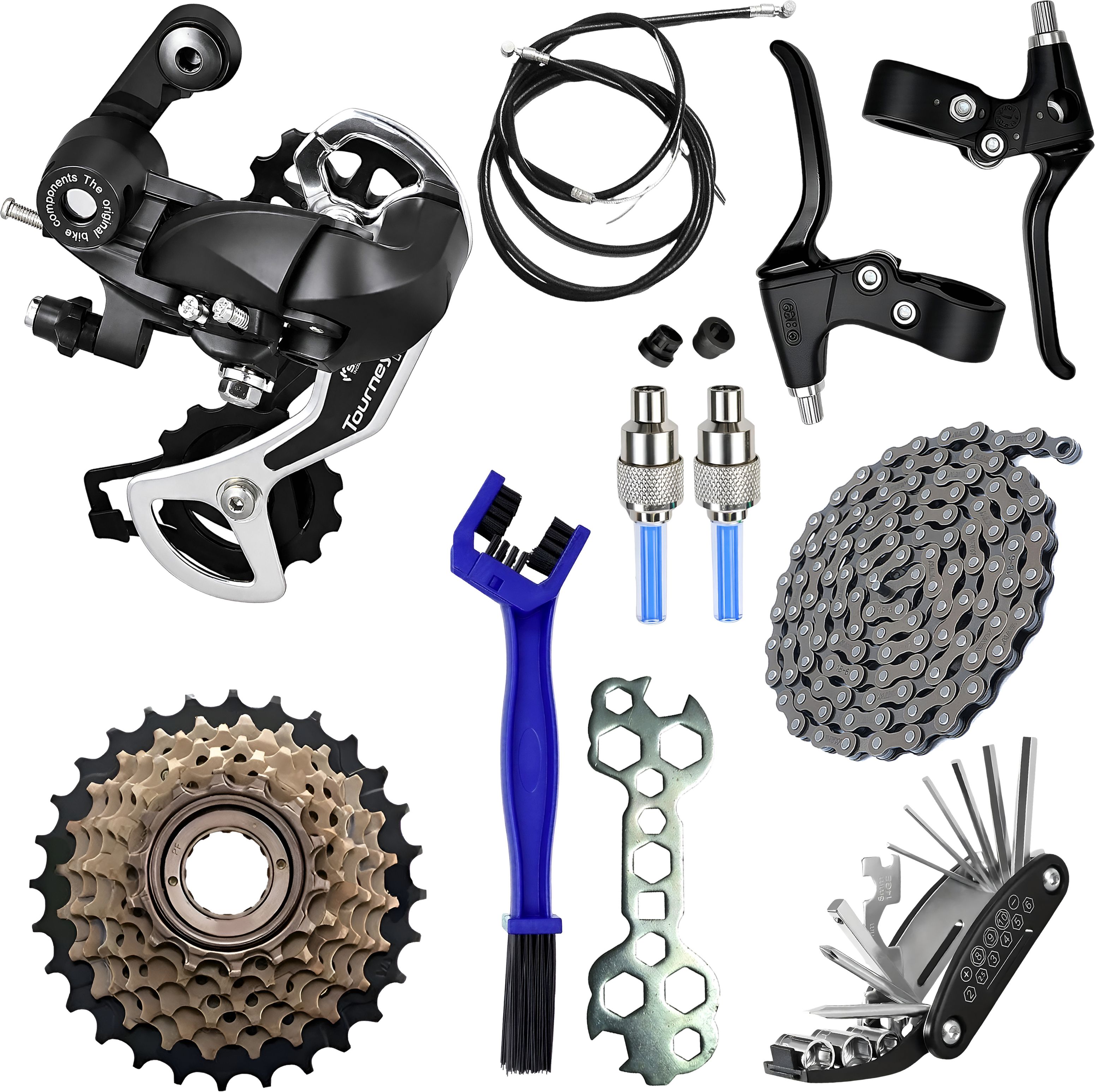 razaiq Cycle Master Repair Kit Rear Gear Chain Maintenance Brush LED Rim Light Set Bicycle Brake Disk-picture-25
