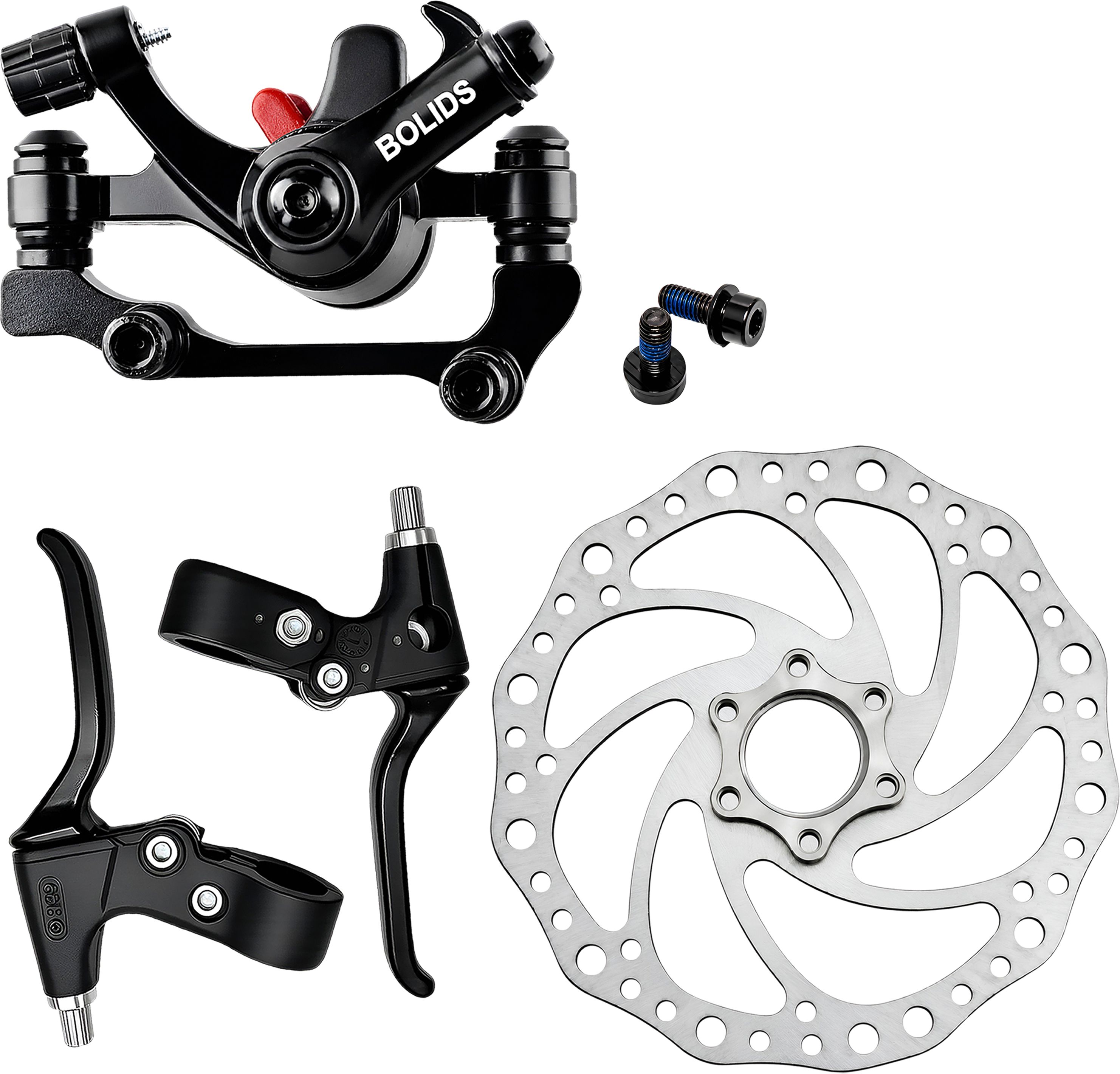 razaiq Cycle Front Rear Disc Brake Kit, Lever & 160mm Disc Plate with Ring Bicycle Brake Disk-picture-12