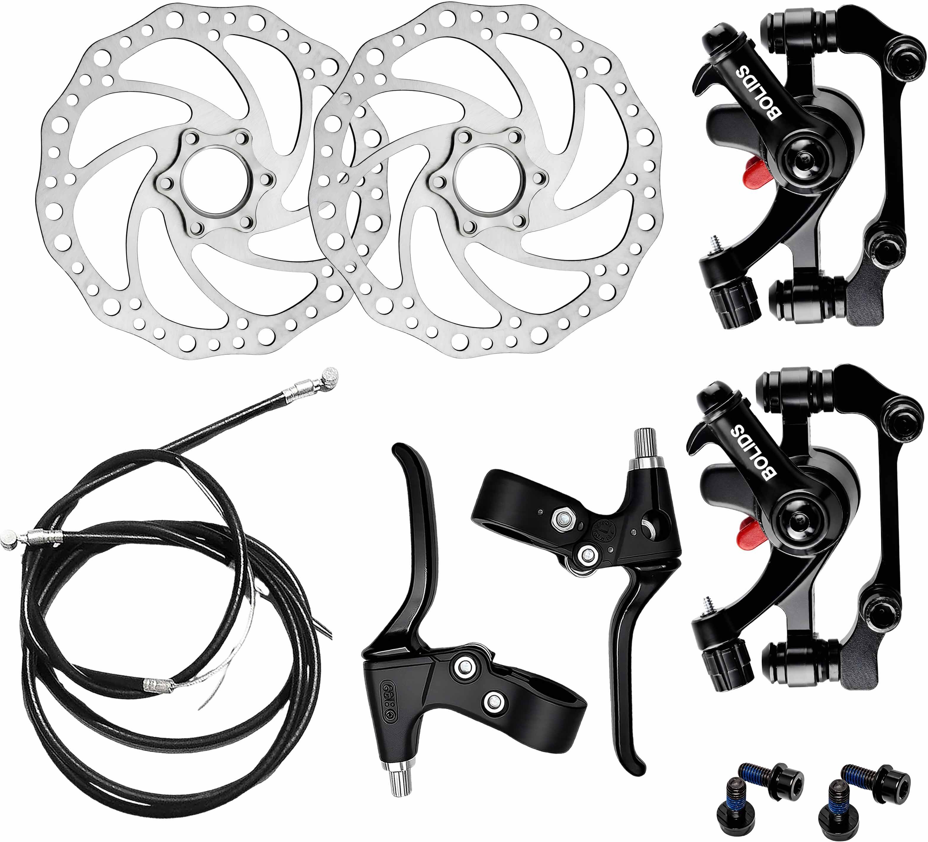 razaiq Cycle Brake Lever Cable Set with 160mm Disc Plates & Rotor Ring Kit Bicycle Brake Disk-picture-29