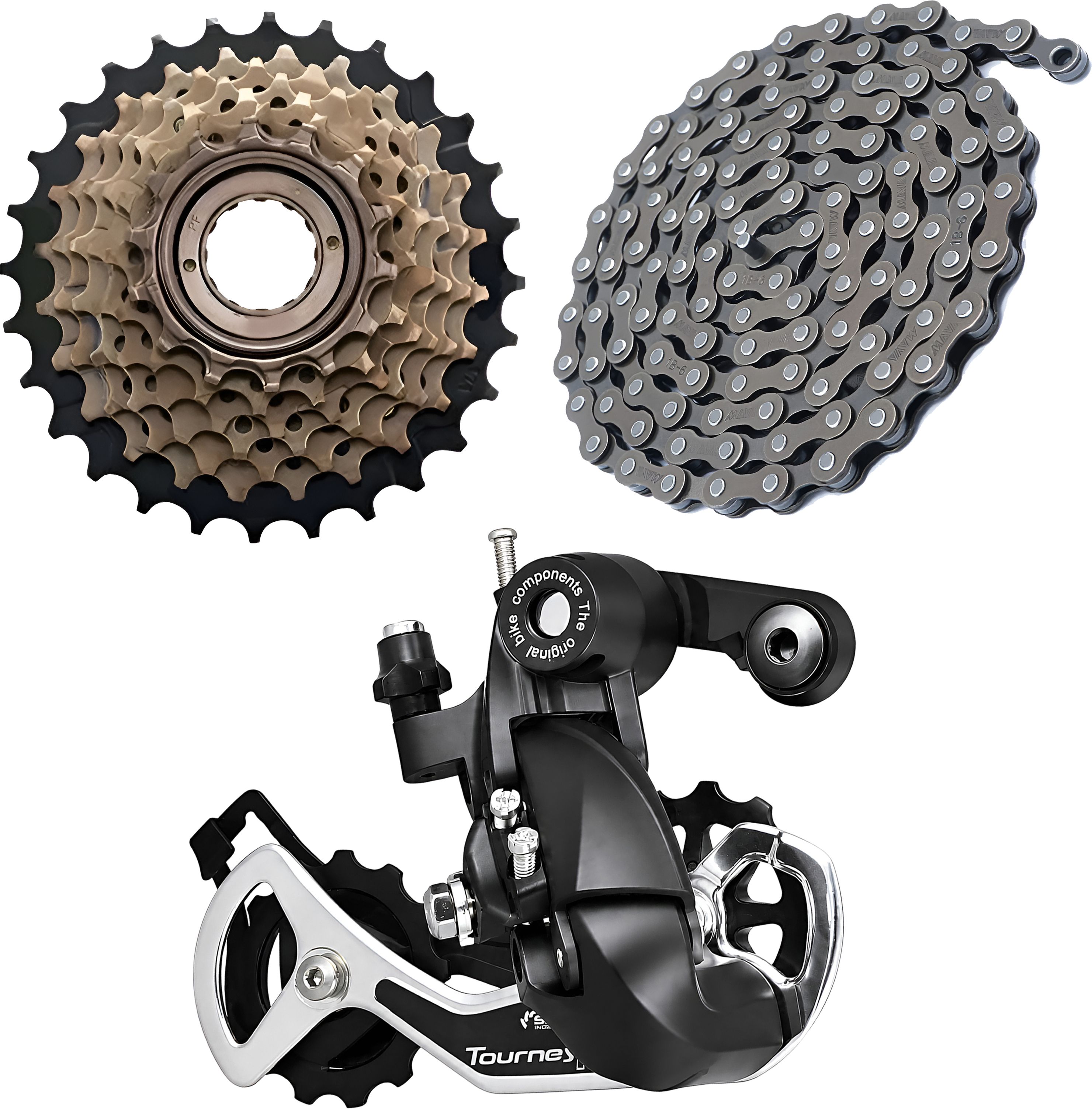 razaiq Bicycle Rear Derailleur Alloy 6/7/8 Speed with 116 Link Chain Gear Shifter Bicycle Brake Disk-picture-18