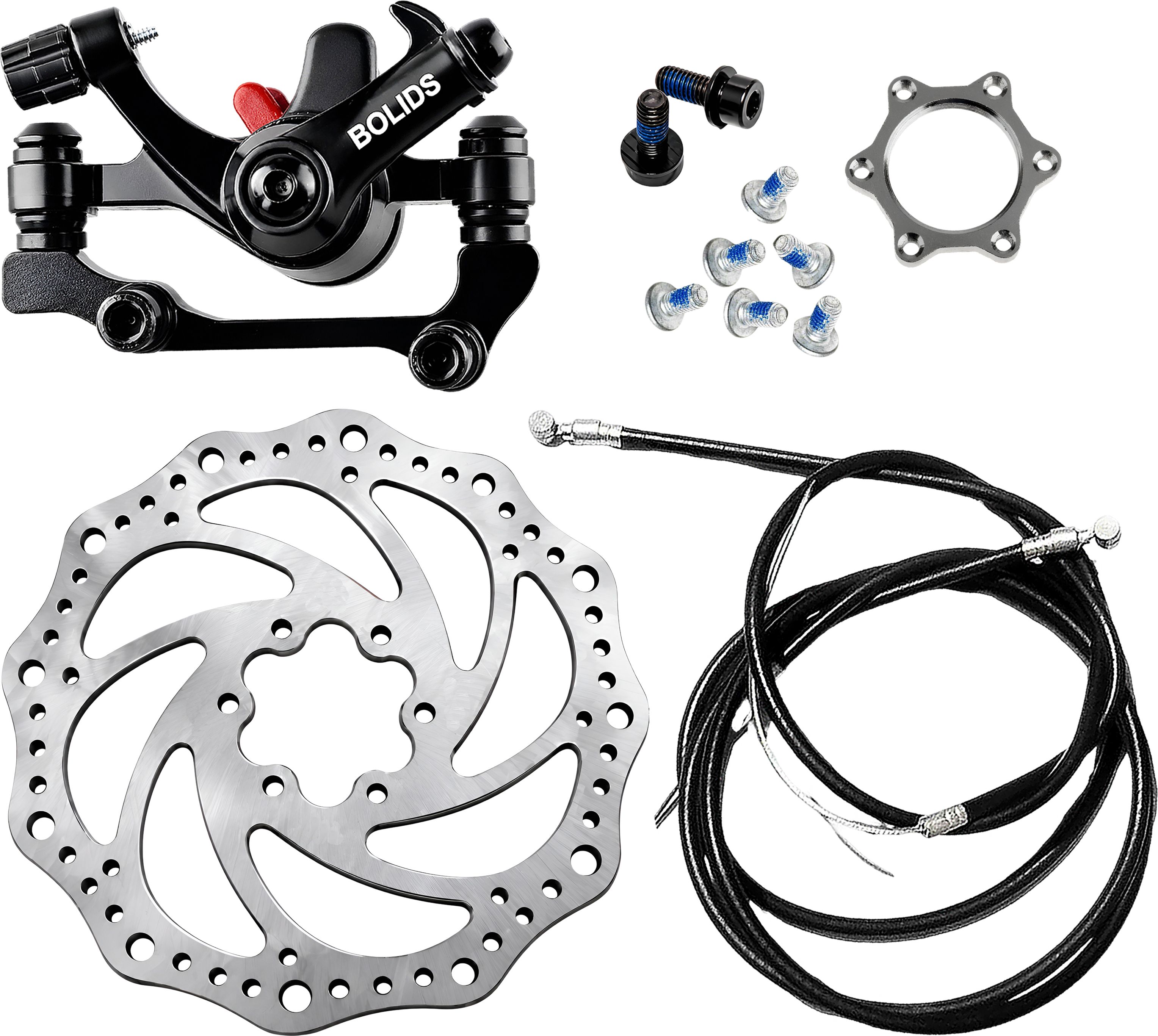 razaiq Bicycle Mechanical Brake Kit, Rotor, Cable Wire & Threaded Hub Nut Bicycle Brake Disk-picture-20
