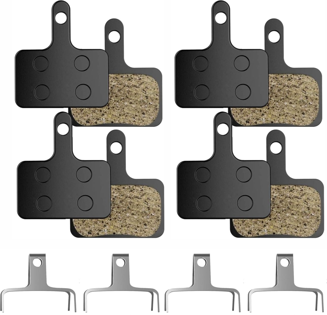 Bicycle Disc Braking Pads 4pair MTB Mountain Resin Cycle Brake Pad Disc Machine Bicycle Brake Disk-image-0