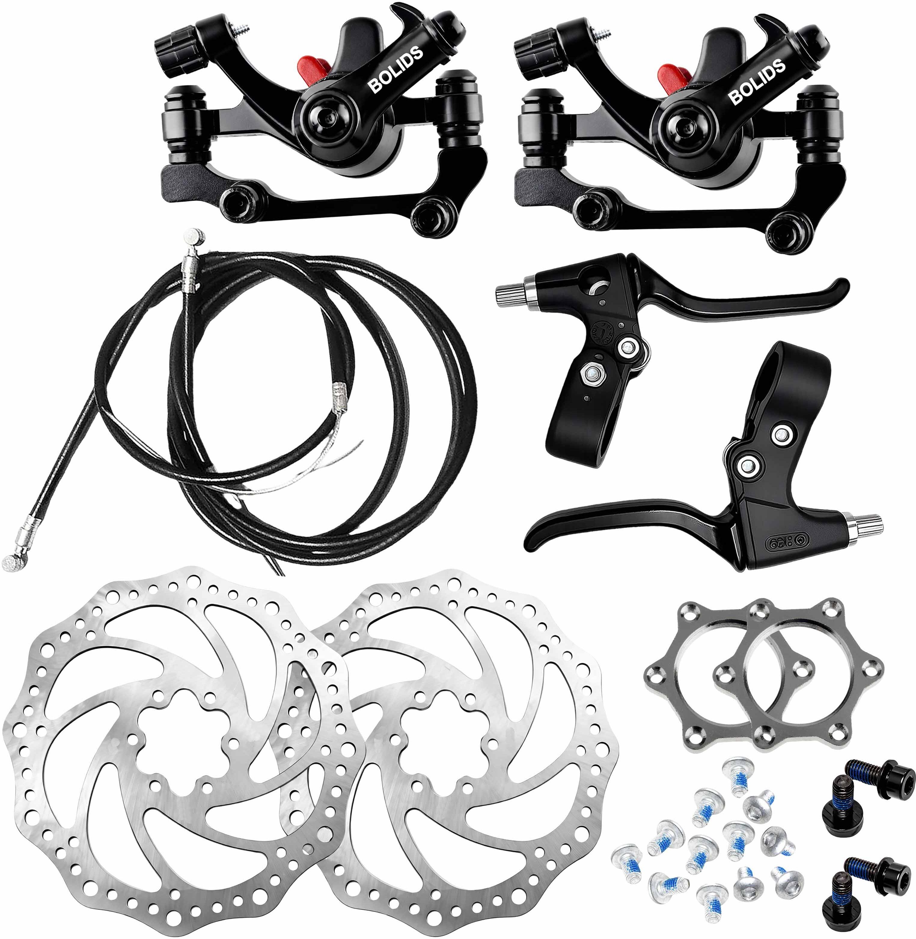 razaiq Cycle Disc Brake Upgrade Kit, 160mm Rotor & Freewheel Threaded Hub Set Bicycle Brake Disk-picture-39