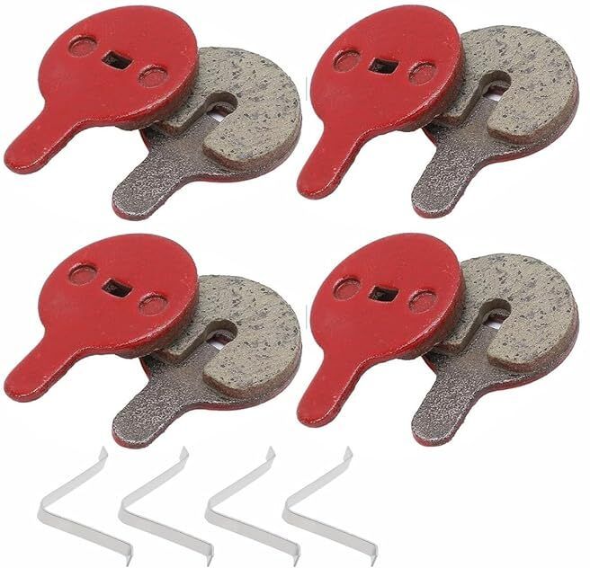 Bicycle Disc Braking Pads 4pair Semi Metallic 4mm Thickness Mountain Road Bike Bicycle Brake Disk-image-16