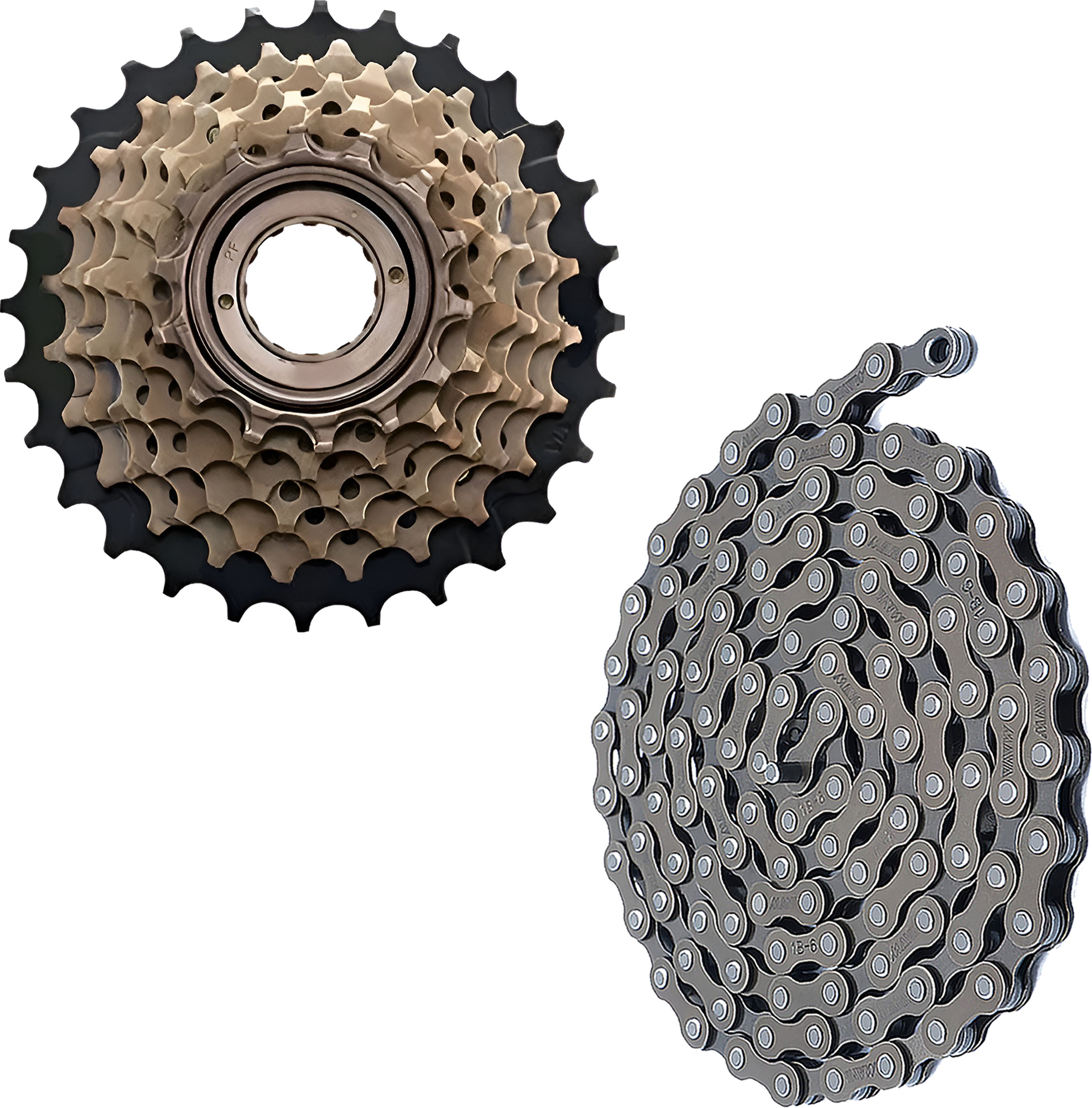 razaiq Cycle 7 Speed Drivetrain Kit, 14-28T Cassette, Chain & Rear Derailleur Set Bicycle Brake Disk-picture-14