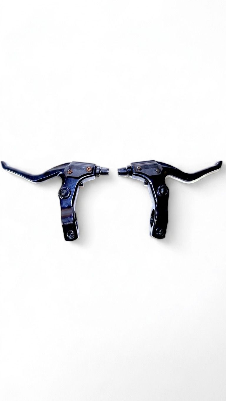 Full Aluminum Alloy Bicycle Brake Lever Set, Universal 23mm, Black (Pack of 2) Bicycle Brake Disk-image-8