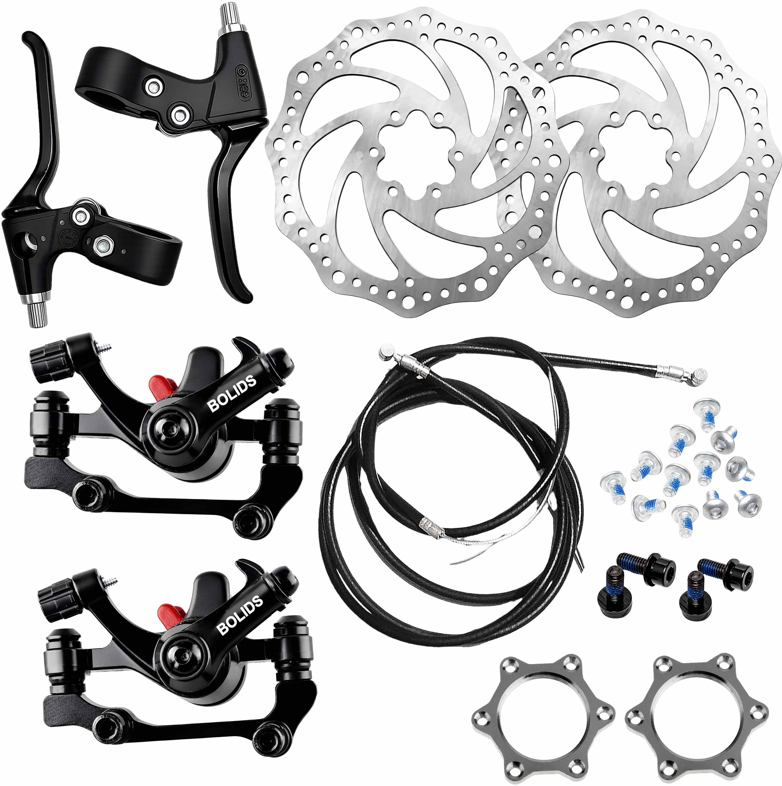 razaiq Mechanical Cycle Disc Brake Kit with Lever Cable, Rotor & Freewheel Hubs Bicycle Brake Disk-picture-34