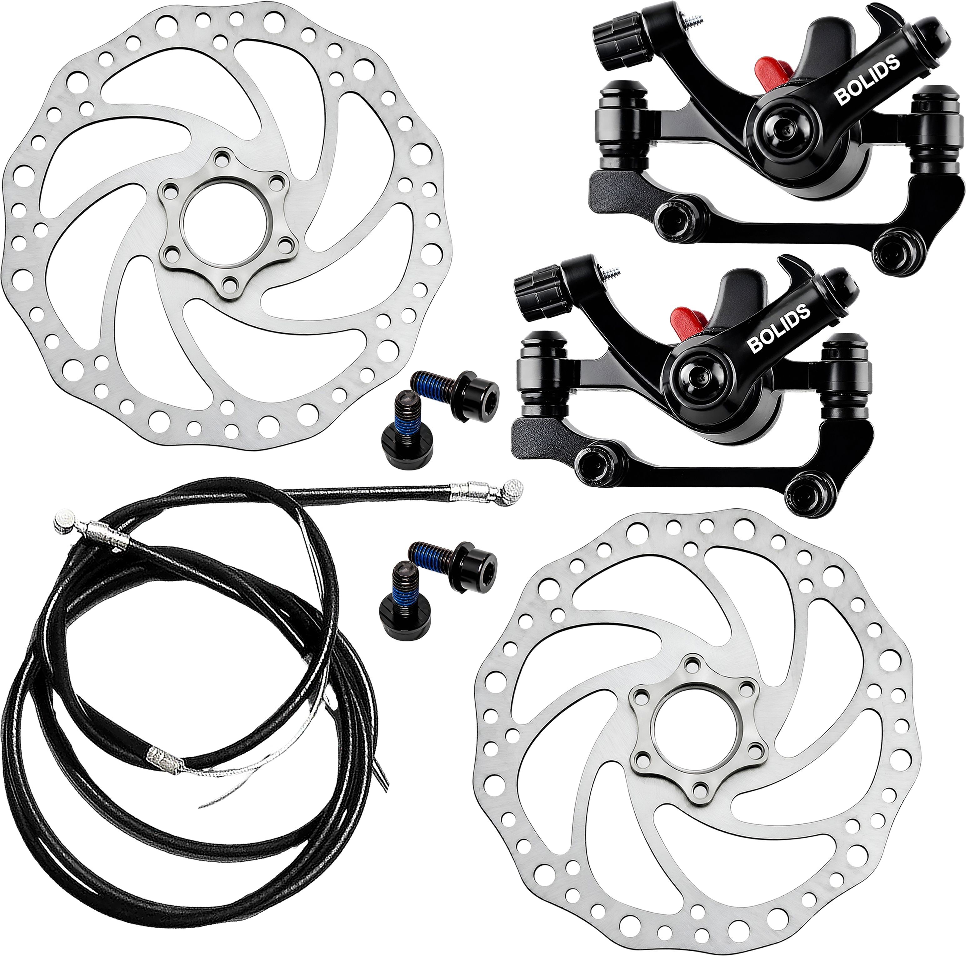 razaiq Cycle Brake Upgrade Kit, 2 Disc Rotor Plates & Brake Cable Wire Set Bicycle Brake Disk-picture-18