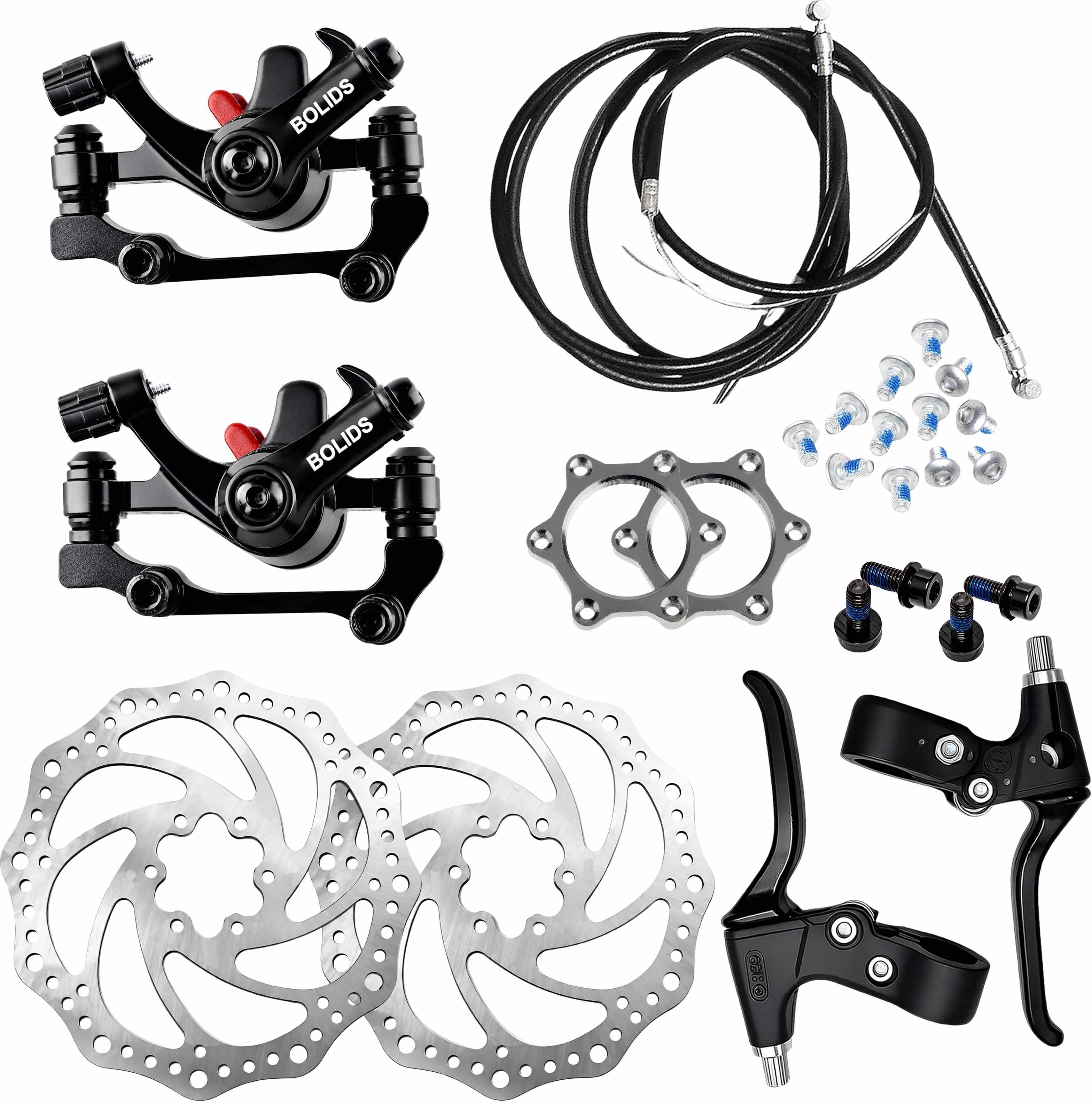razaiq Cycle Brake Lever Cable Set with 160mm Rotor & Threaded Freewheel Hubs Bicycle Brake Disk-picture-26