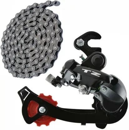 bonkerz Cycle Gear With Cycle Chain 116 Link Tourney Rear Derailleur 6/7 Speed Bicycle Brake Disk-picture-17