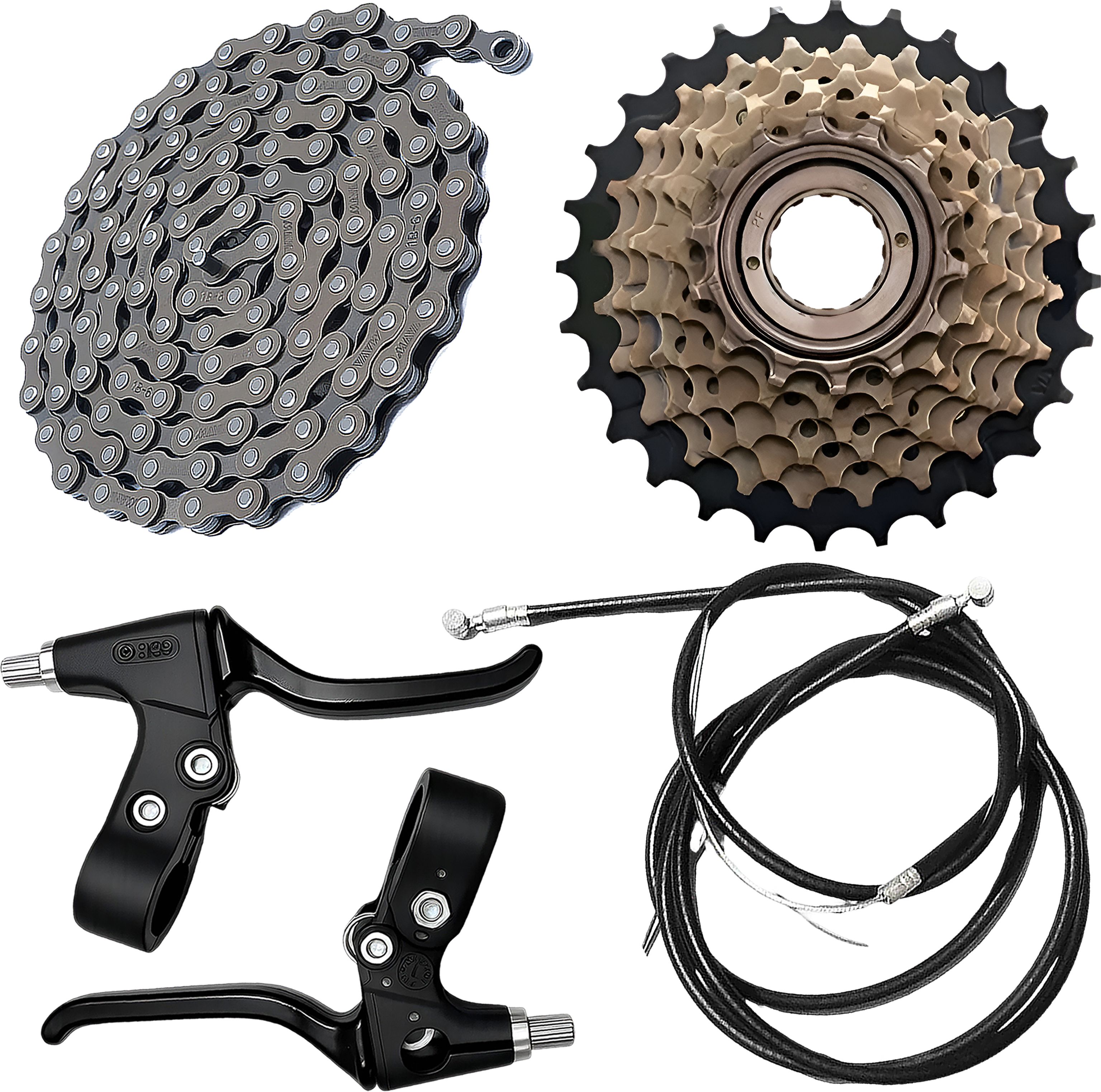 razaiq Complete Cycle Gear Kit with 7 Speed Cassette, Chain & Disc Brake Set Bicycle Brake Disk-picture-35