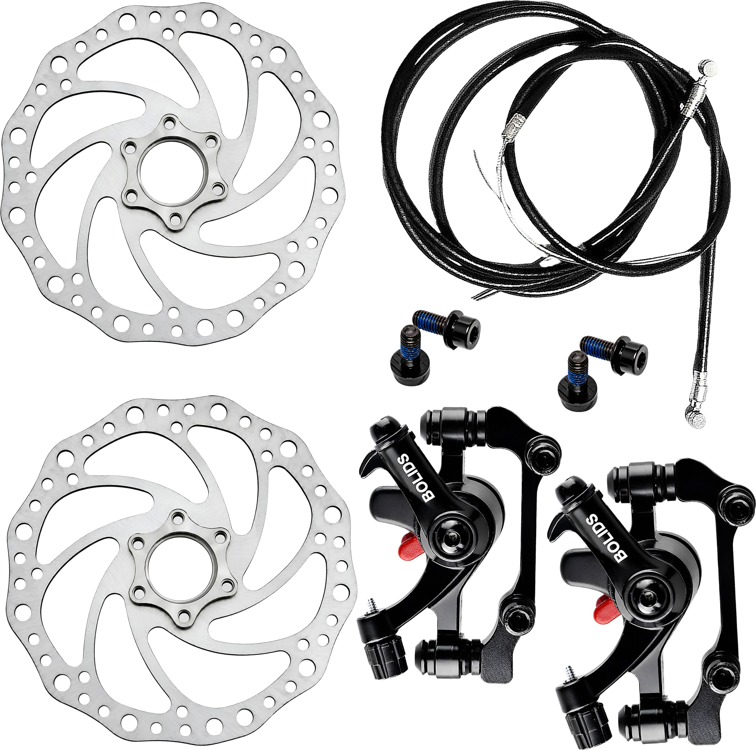 razaiq 2PC Bicycle Disc Brake Replacement Kit with Rotor Plates & Cable Wire Bicycle Brake Disk-picture-12