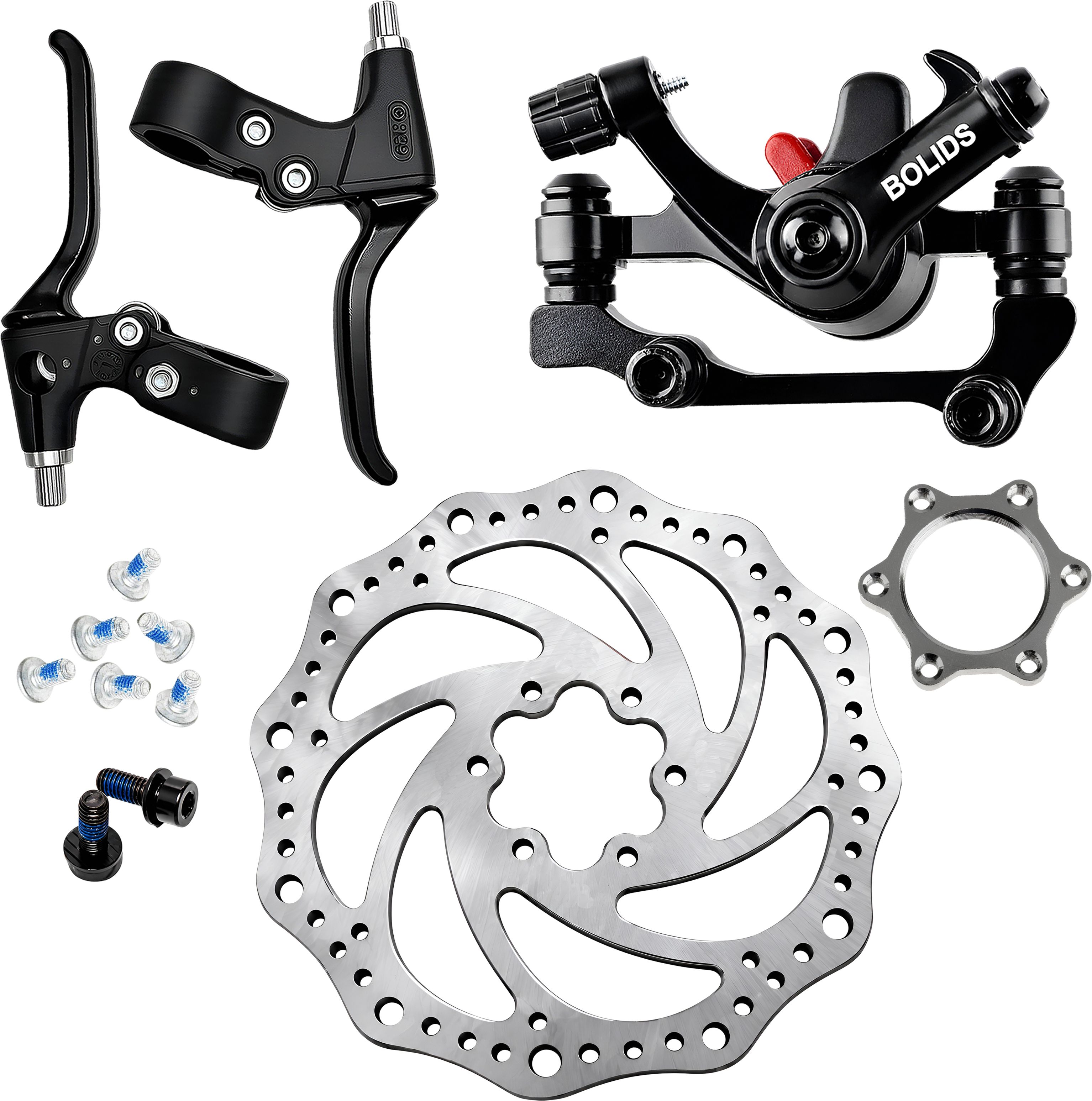 razaiq Cycle Disc Brake Replacement Kit, Rotor Plate, Lever & Threaded Hub Nut Bicycle Brake Disk-picture-45