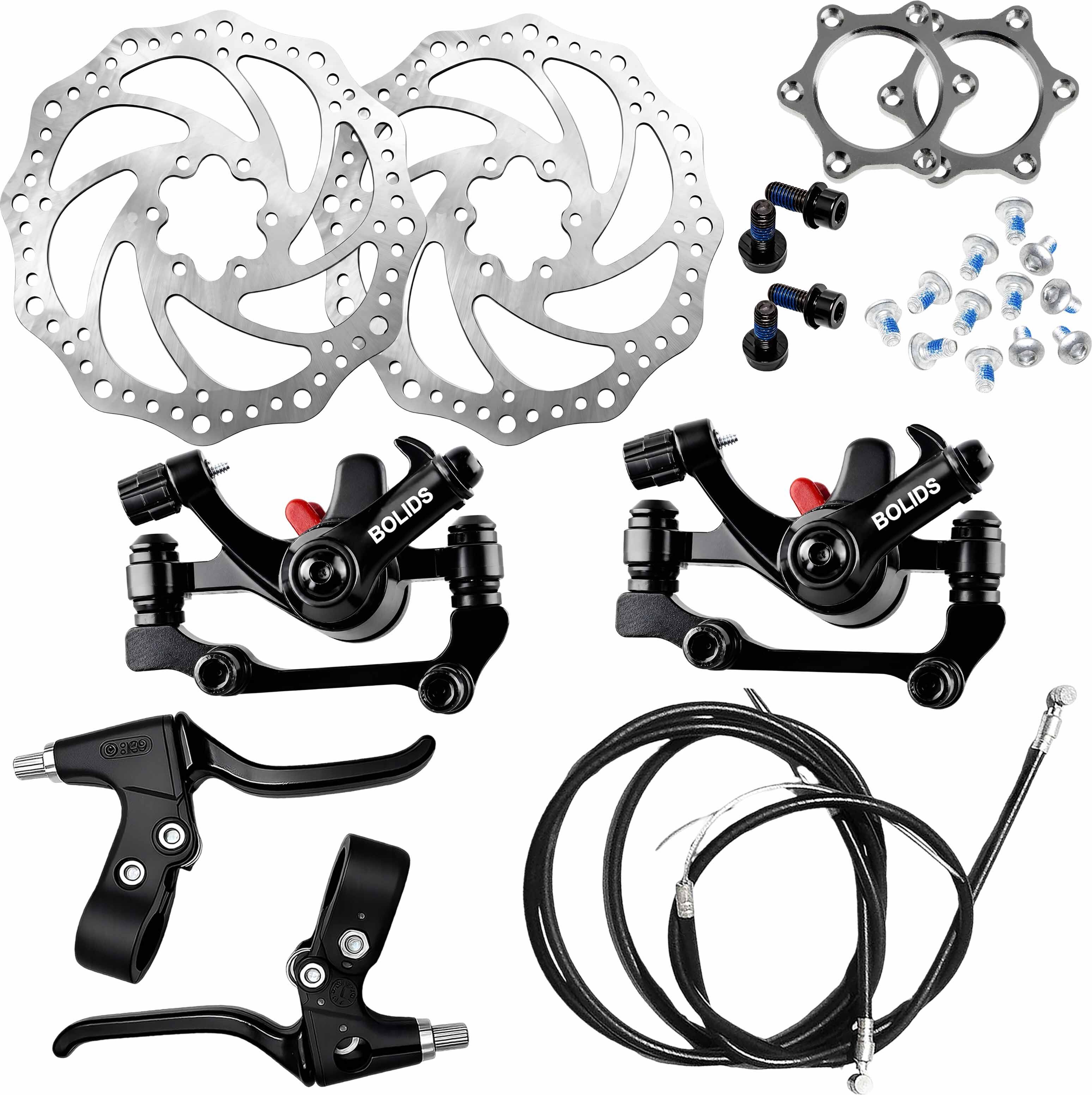 razaiq Universal Bicycle Disc Brake Kit with Rotor, Lever Cable & Threaded Hubs Bicycle Brake Disk-picture-43