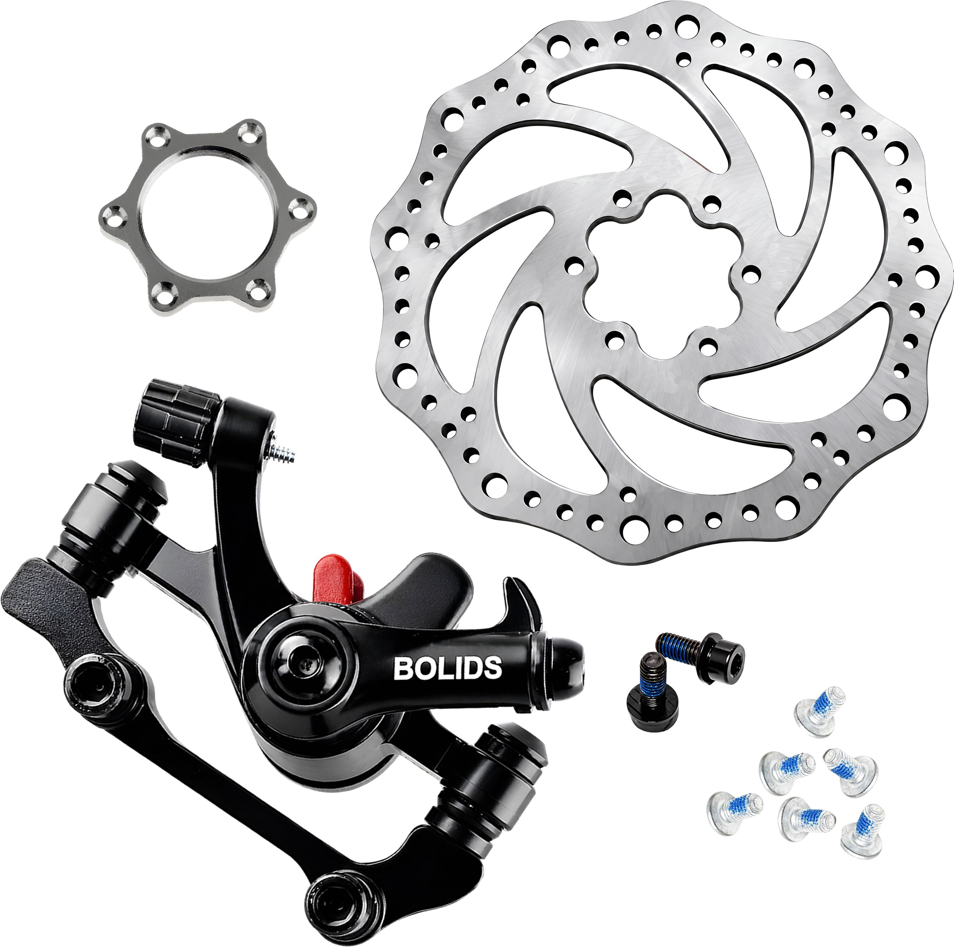 razaiq Cycle Disc Brake Replacement Kit, 160mm Rotor, Caliper & Hub Nut Parts Bicycle Brake Disk-picture-11