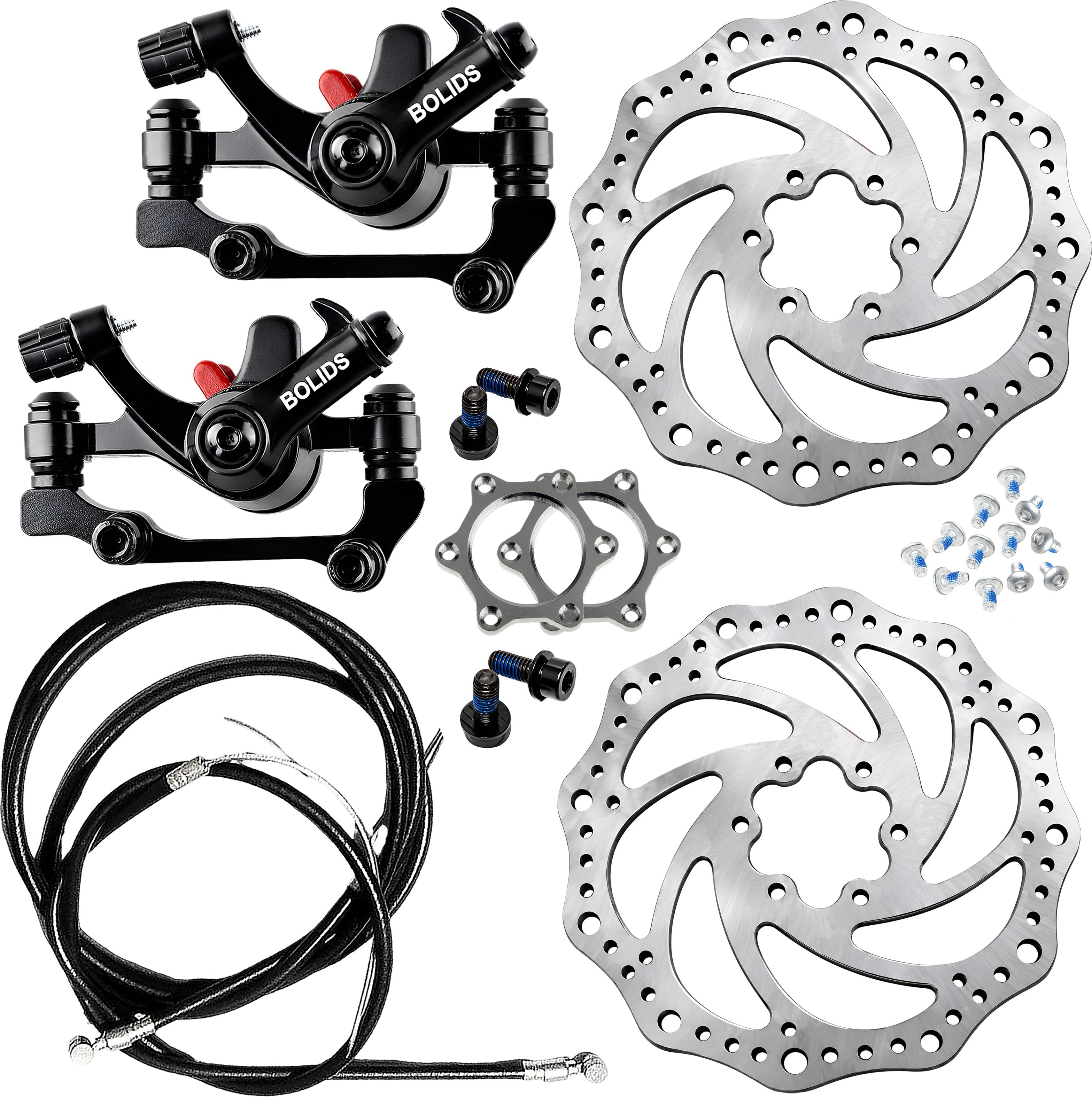 razaiq 2 Pack Bicycle Disc Brake System with 160mm Rotors & Cable Wire Set Bicycle Brake Disk-picture-43