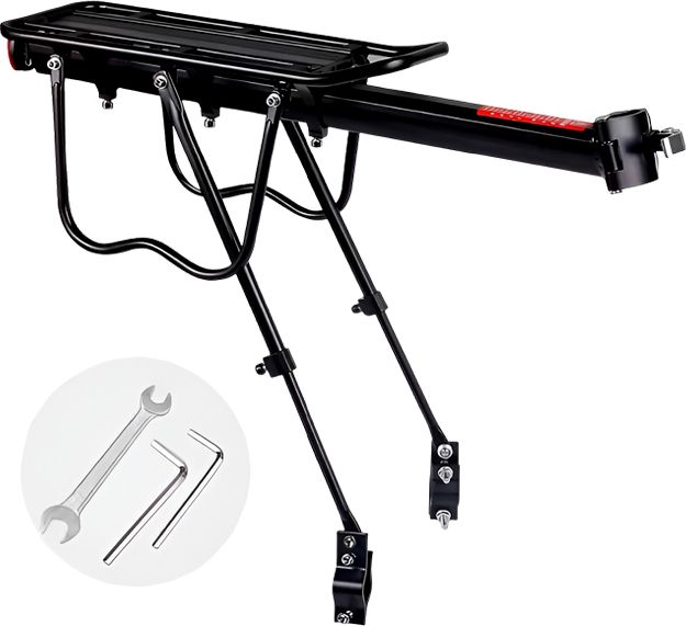 razaiq Bike Rear Seat Rack Quick Release Aluminum Cargo Carrier with Reflector Aluminium Bicycle Carrier-picture-29