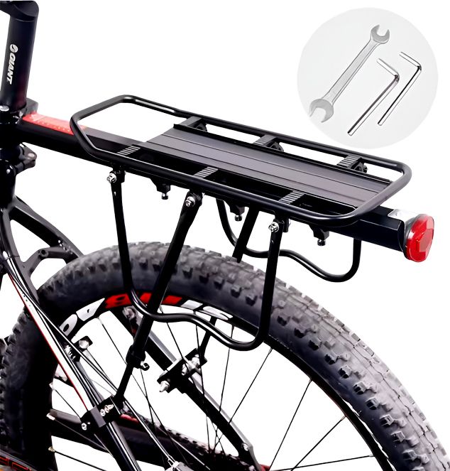 Quick Release Bike Rear Rack with Reflector for MTB Road & Hybrid Bikes Aluminium Bicycle Carrier-image-48