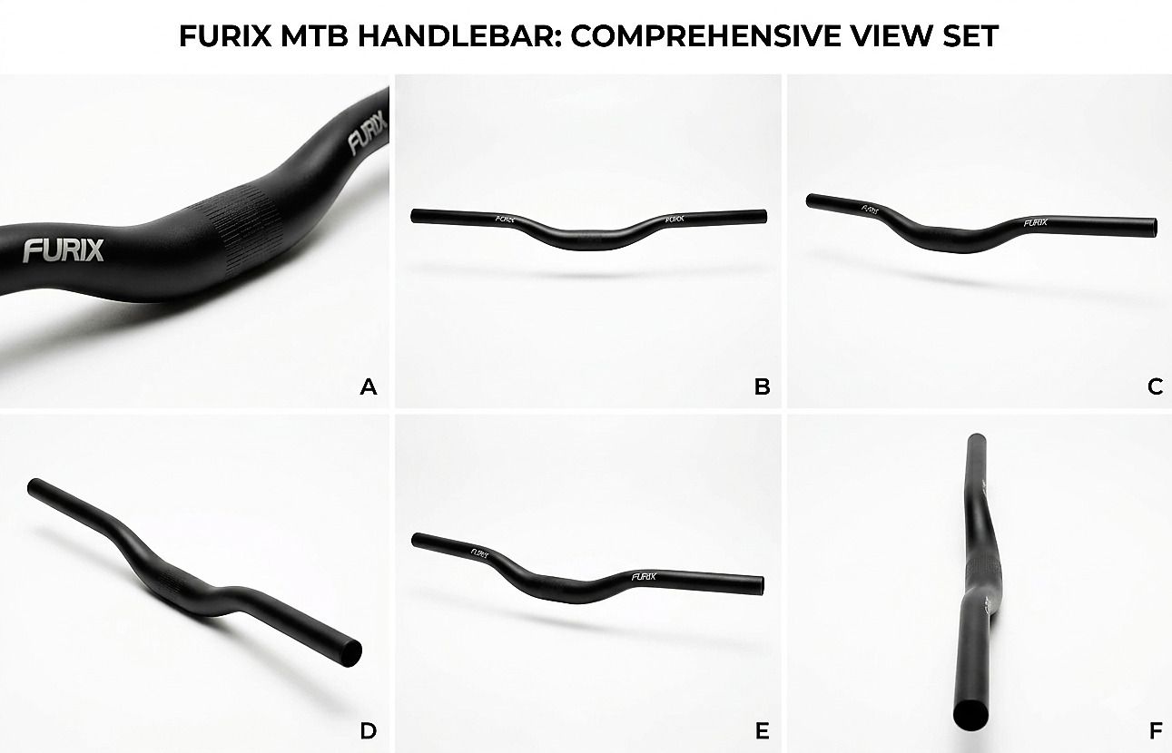 Cycle Steel Handlebar 640mm Black Bicycle Handle Grip-image-41