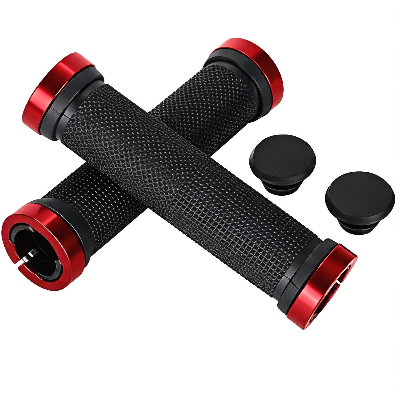 Bicycle Red Handle Grip 1 Pair | Soft Rubber | MTB Road Kids Cycle Grip Bicycle Handle Grip-image-46