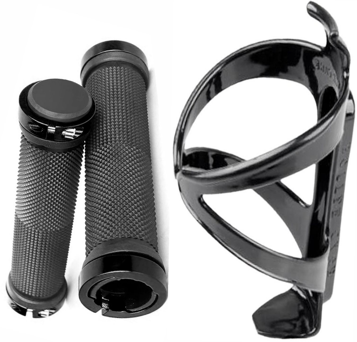 Bicycle Grip With Bottle Holder Cycling Lock-on Anti-Slip Cycle Handle Grips Bicycle Handle Grip