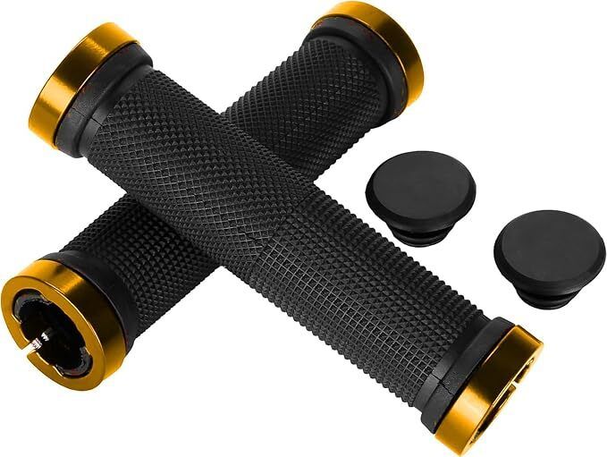Bicycle Grip Cycling Lock-on Anti-Slip Cycle Handle Grips 1pair (Blue) Bicycle Handle Grip-image-11