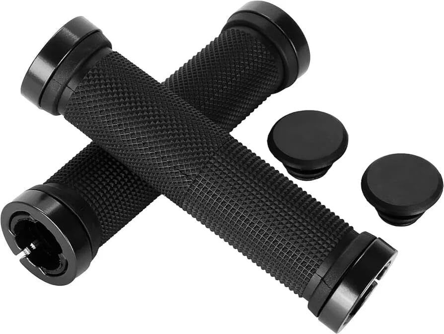 onbicle Premium Quality Cycling Lock-on Anti-slip Bicycle Handle Grips, Color- Black Bicycle Handle Grip-picture-2