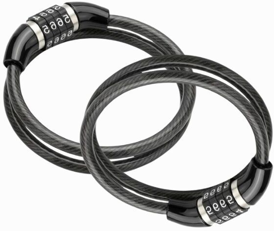 Professional Numeric Combination Security Wire Guard Pack of 2 Bicycle Lock-image-19