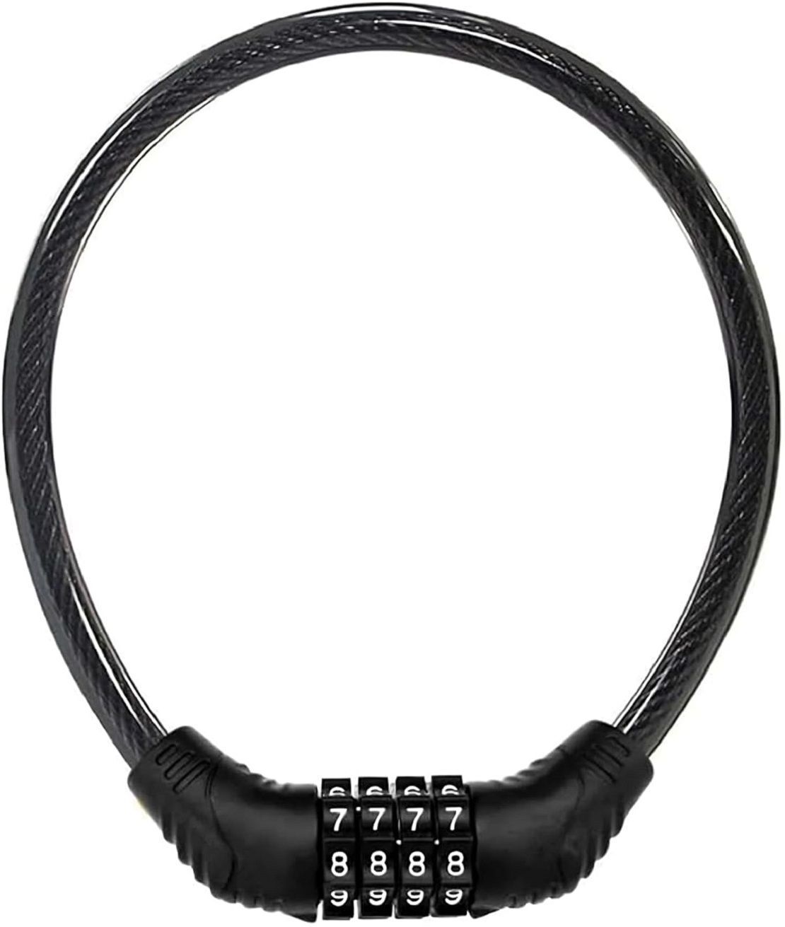 Key less Numeric Bike Cable Lock, 40CM Multi-Purpose Lock Bicycle Lock-image-10