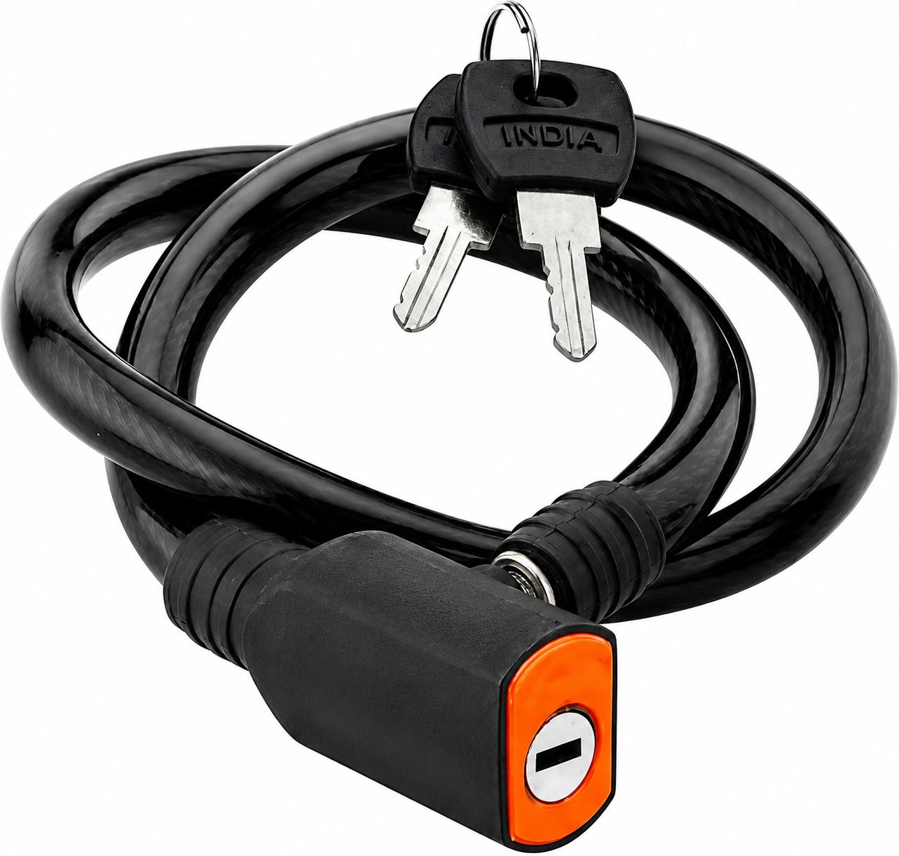 fastfurius BLACK CABLE LOCK FOR HELMET CYCLE Bicycle Lock-picture-1