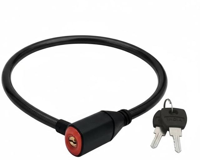 Iron Cable Lock For Cycle/Motorbike/Helmet Cycle Lock Bicycle Lock